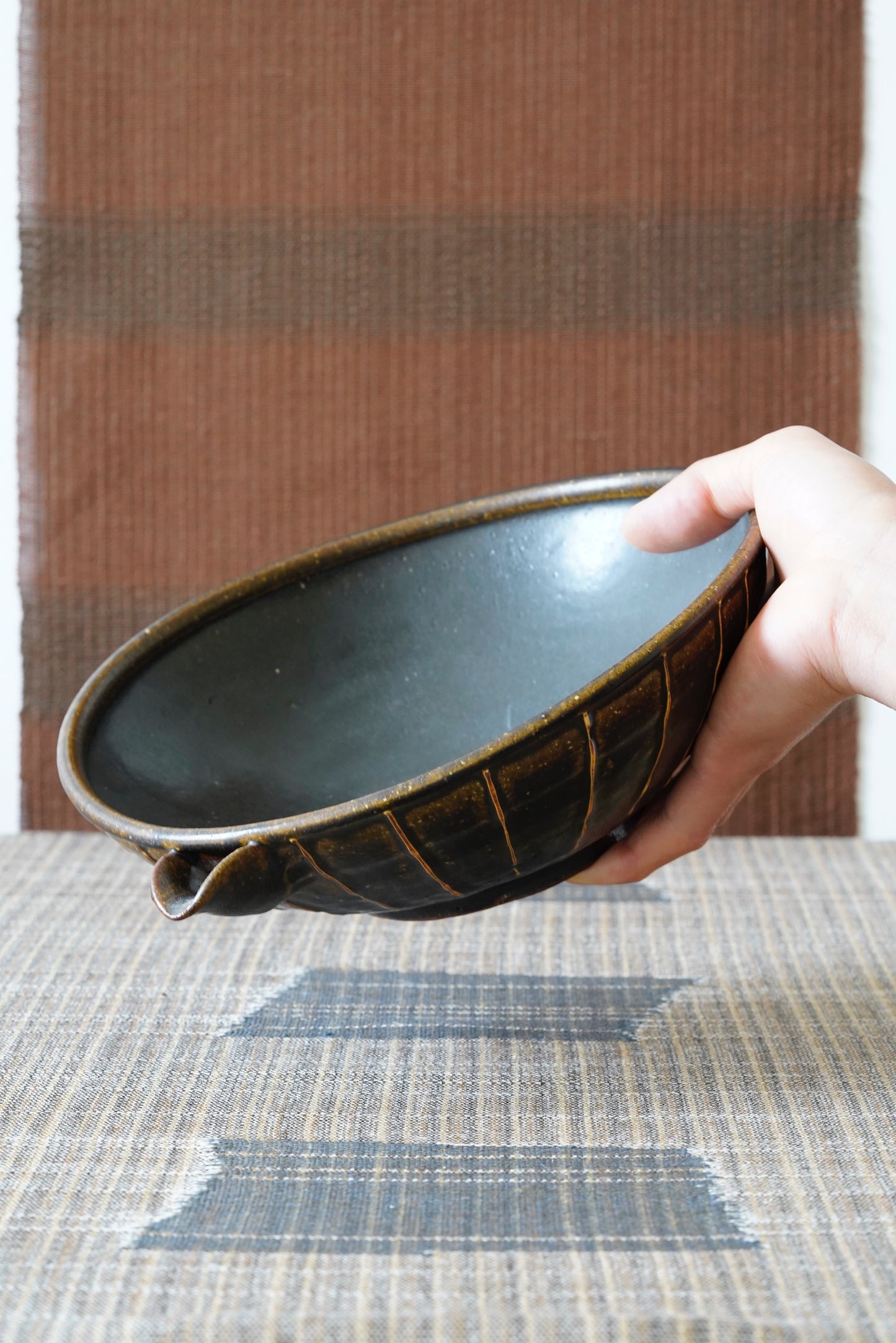 Black Glaze Katakuchi Bowl | MIT-L003