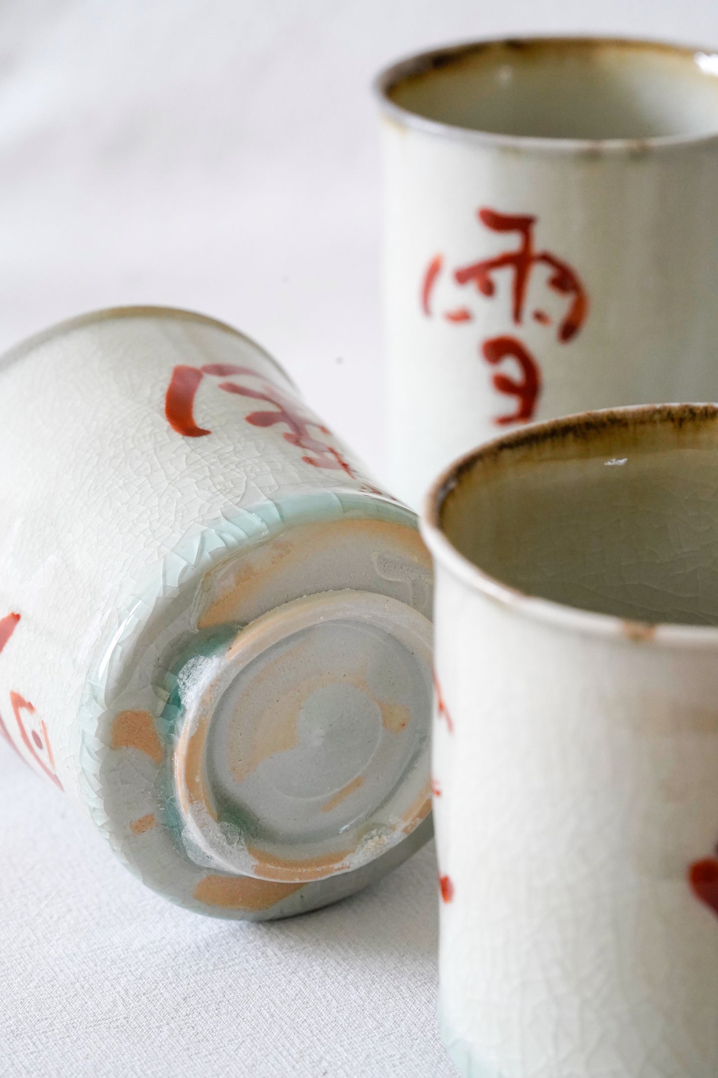 Tea Cup "Aka-e" 雪月花 | Set of 2 | MIT-C016