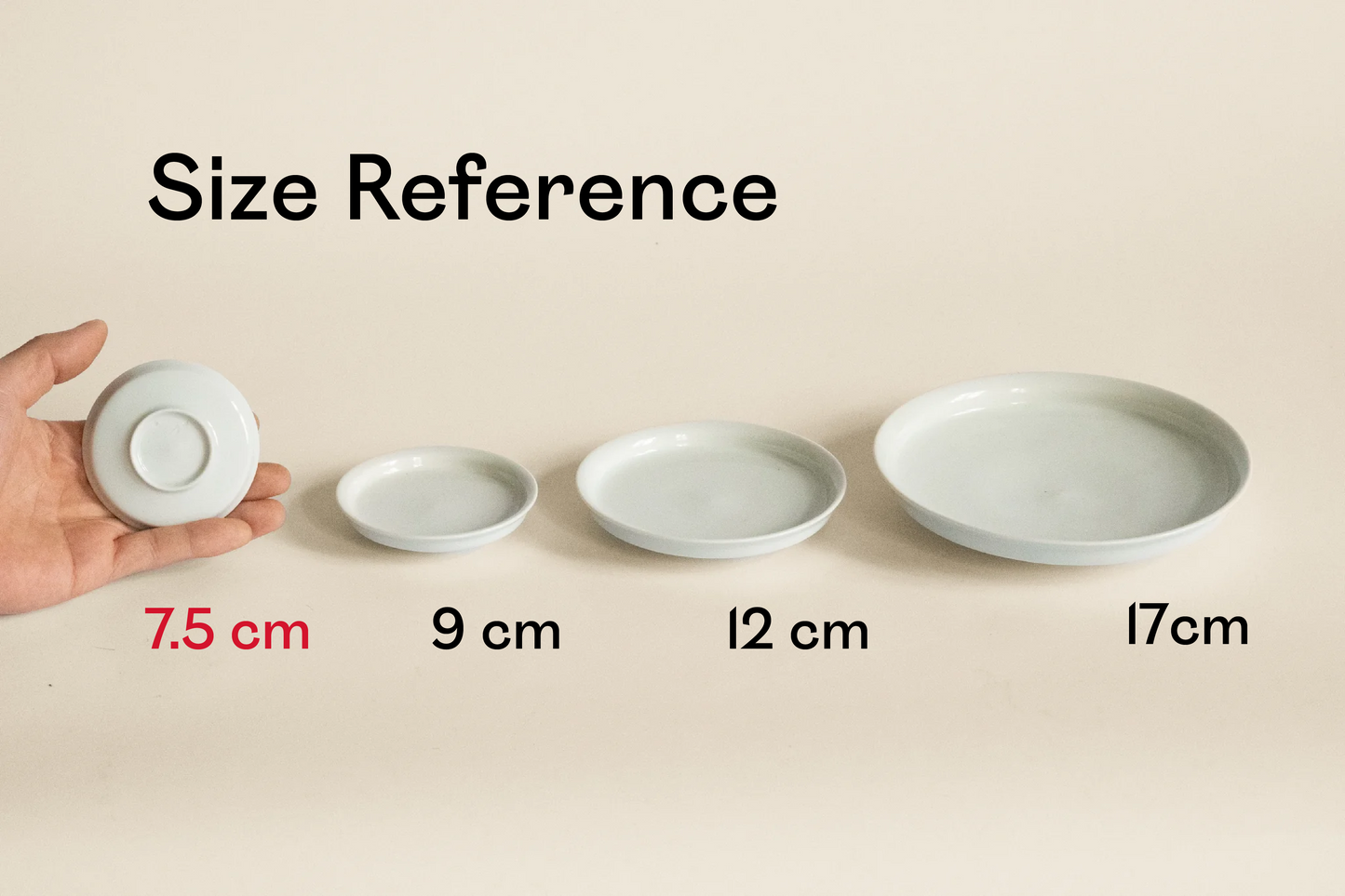 Porcelain Plates "Apple Glaze" 7.5 cm | Set of 4 | KAM-S002