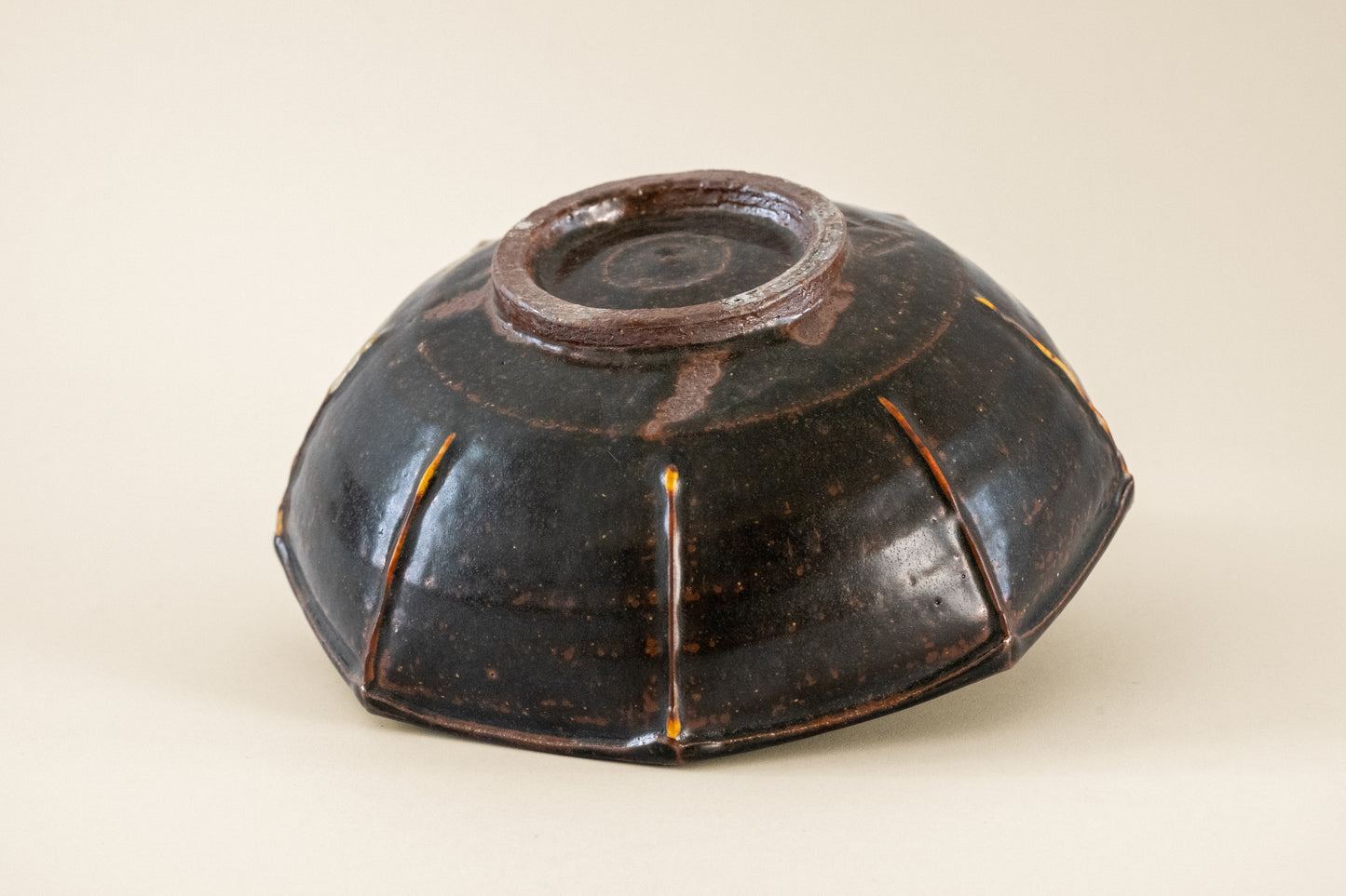 Black Glaze Octagon Bowl | MIT-B013