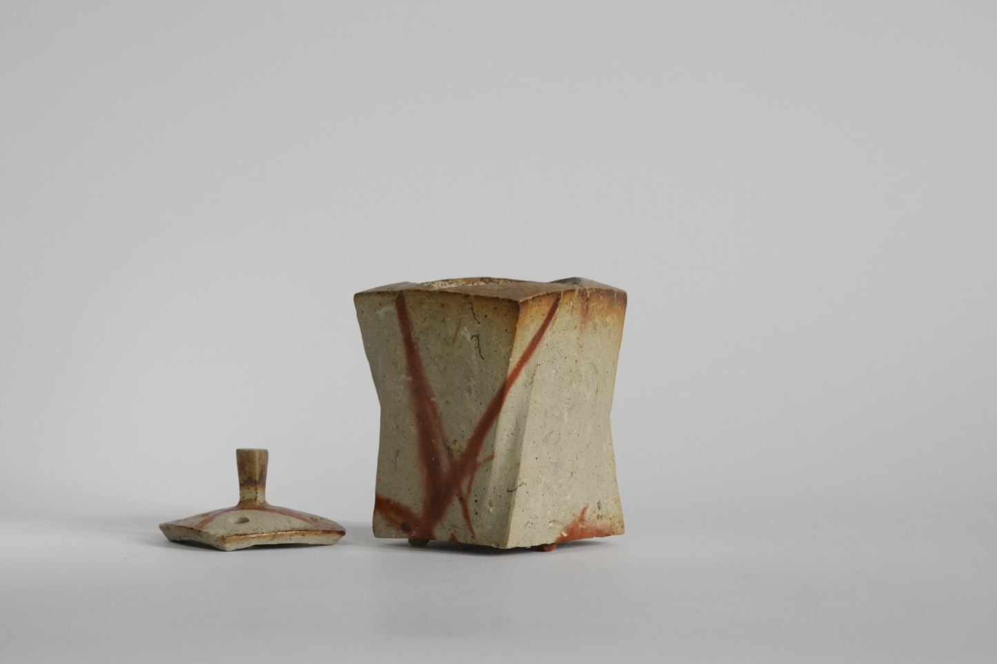 Bizen Incense Burner - "Shizen Nerikomi” by Hiroshi Toyofuku