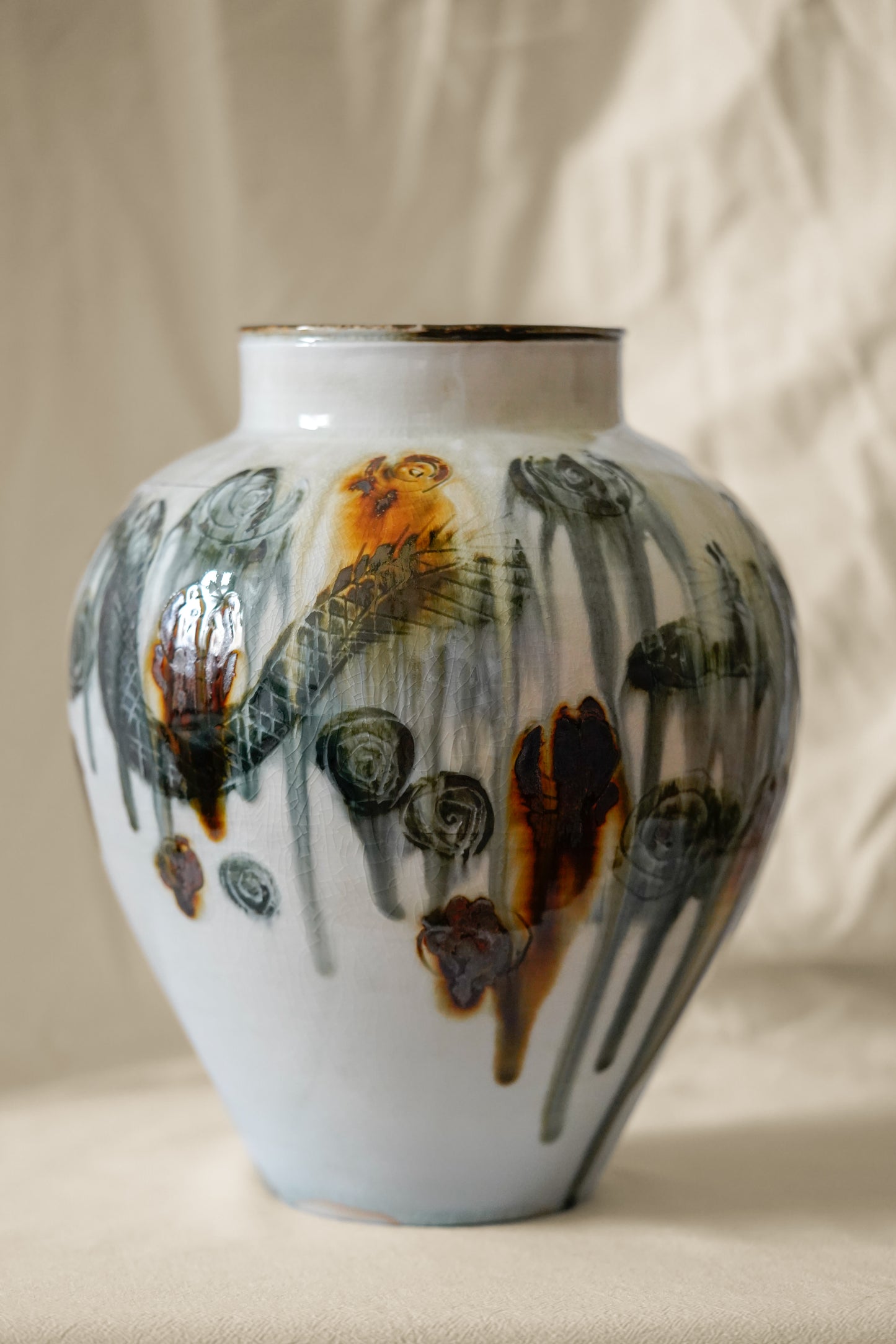 Vase "Tetsu-e Senkoku" | MIT-V009