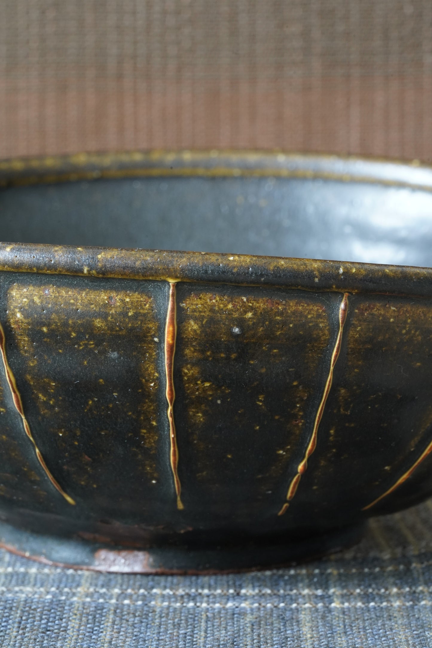 Black Glaze Katakuchi Bowl | MIT-L003