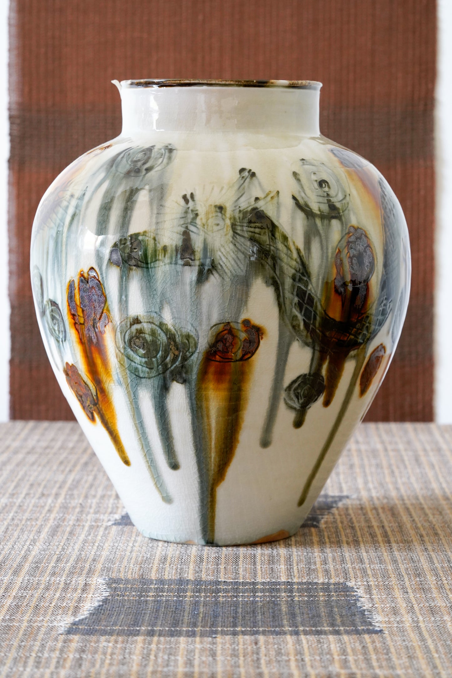 Vase "Tetsu-e Senkoku" | MIT-V009