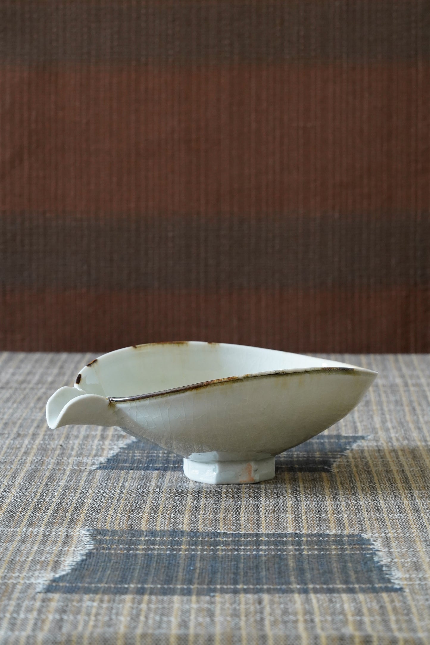 White Porcelain Katakuchi Bowl | MIT-B008