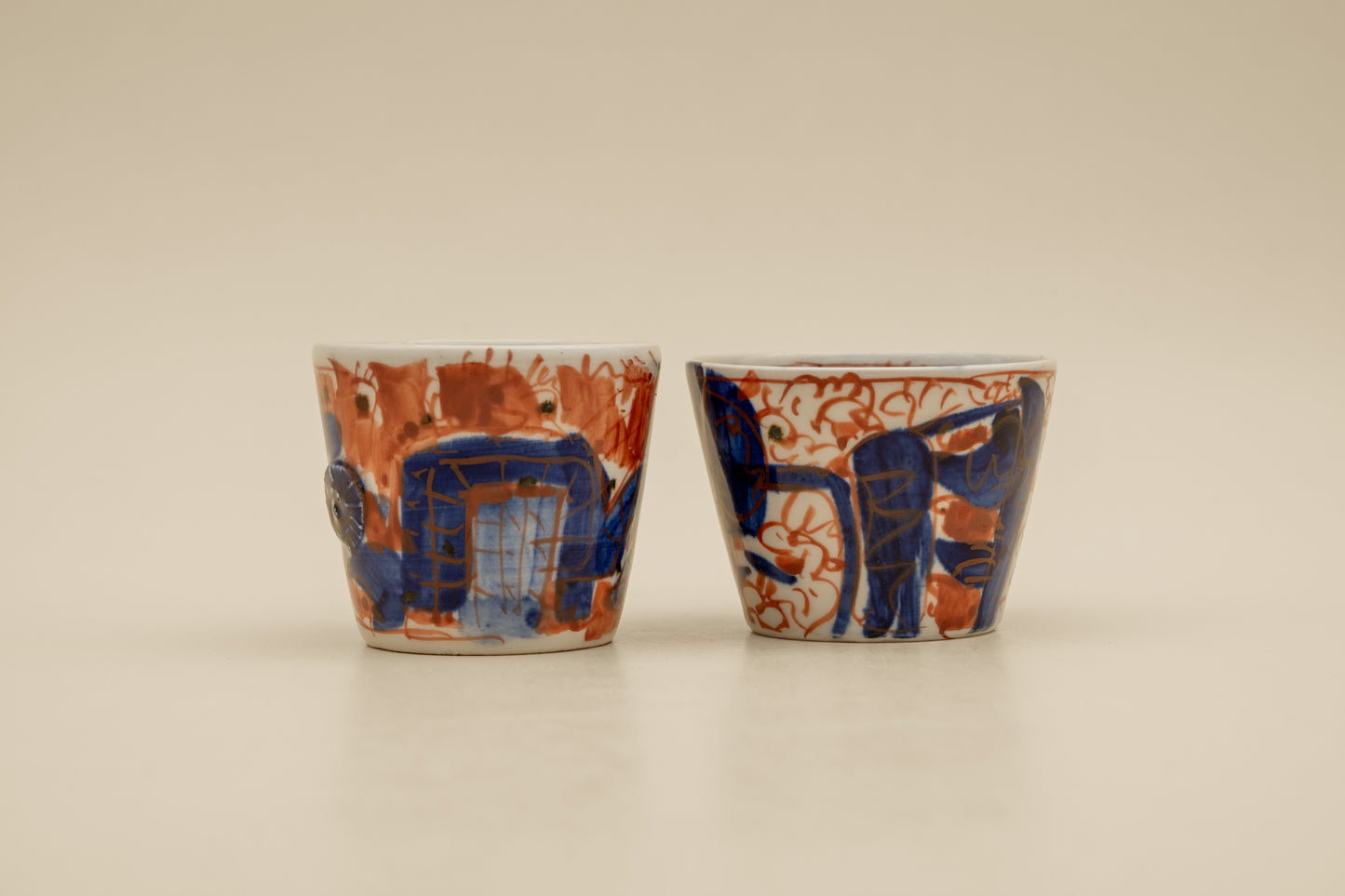 Aka-e Sake Cups | Set of 2 | MIT-C017