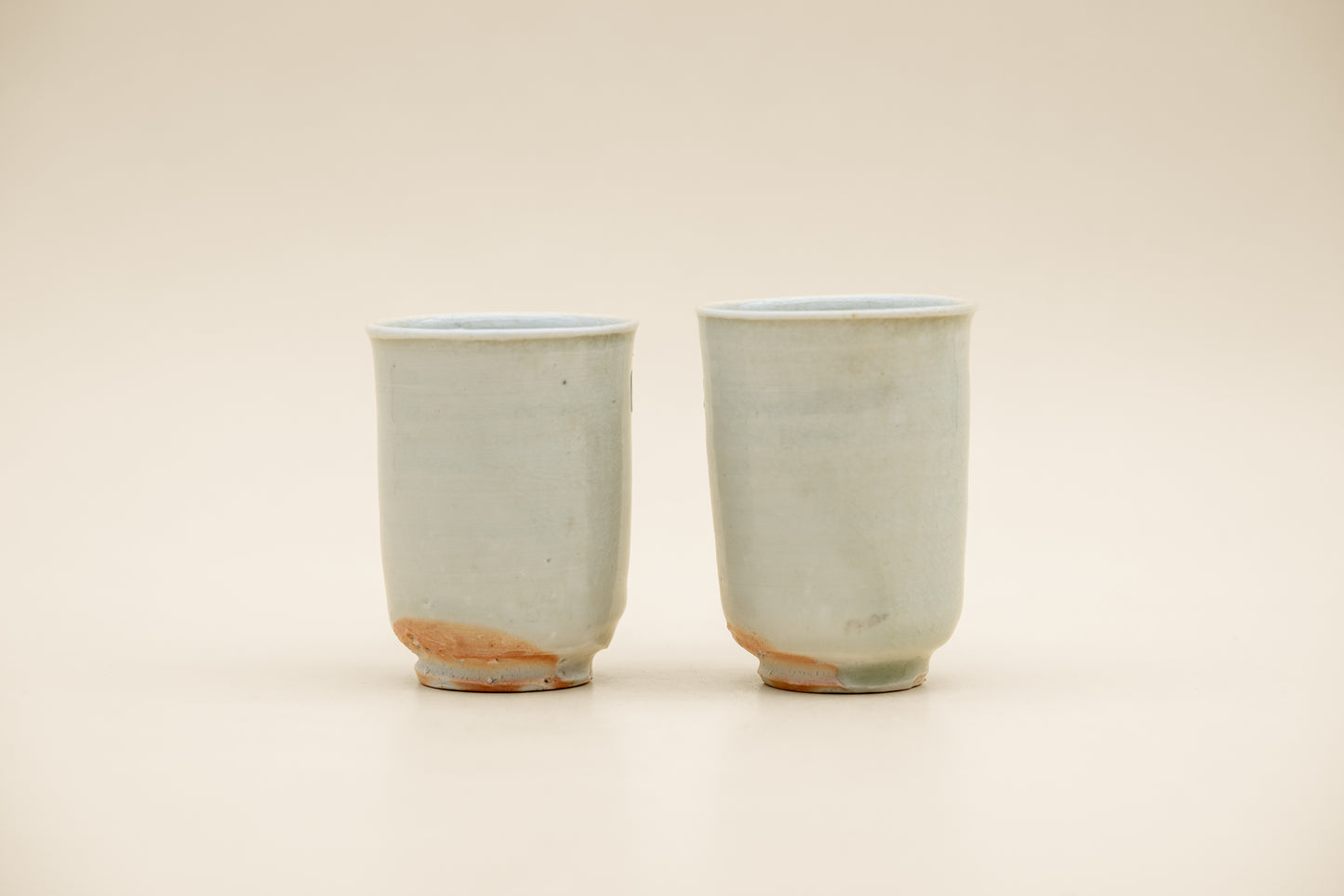 White Porcelain Column Cups | Set of 2 | MIT-C004