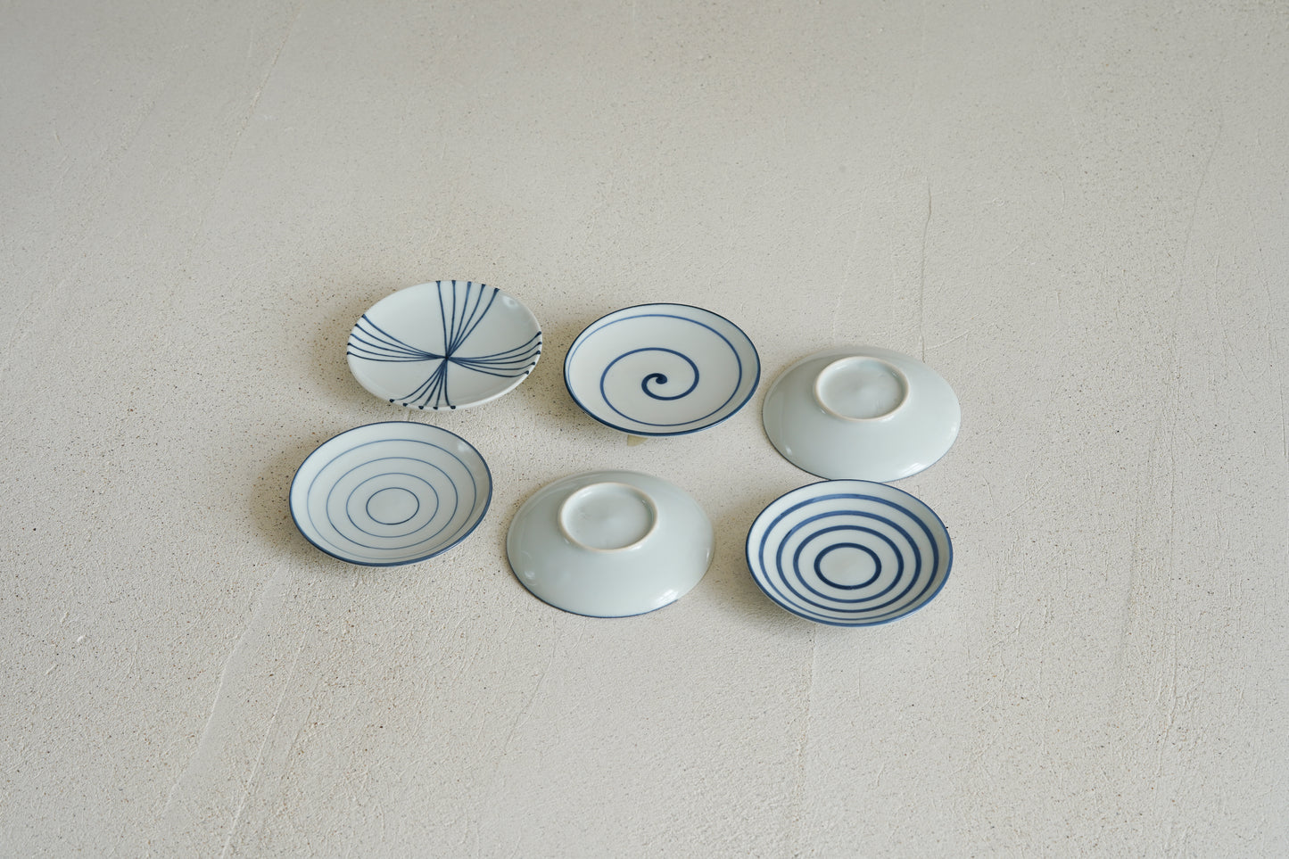 Set of 6 Small Plates "Mamezara" | KAM-P001-B