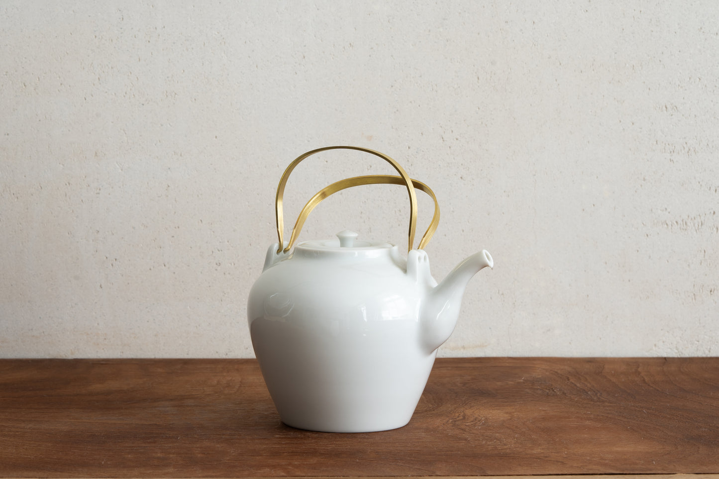 Porcelain Pot Brass Handle (M) | MUY-T002
