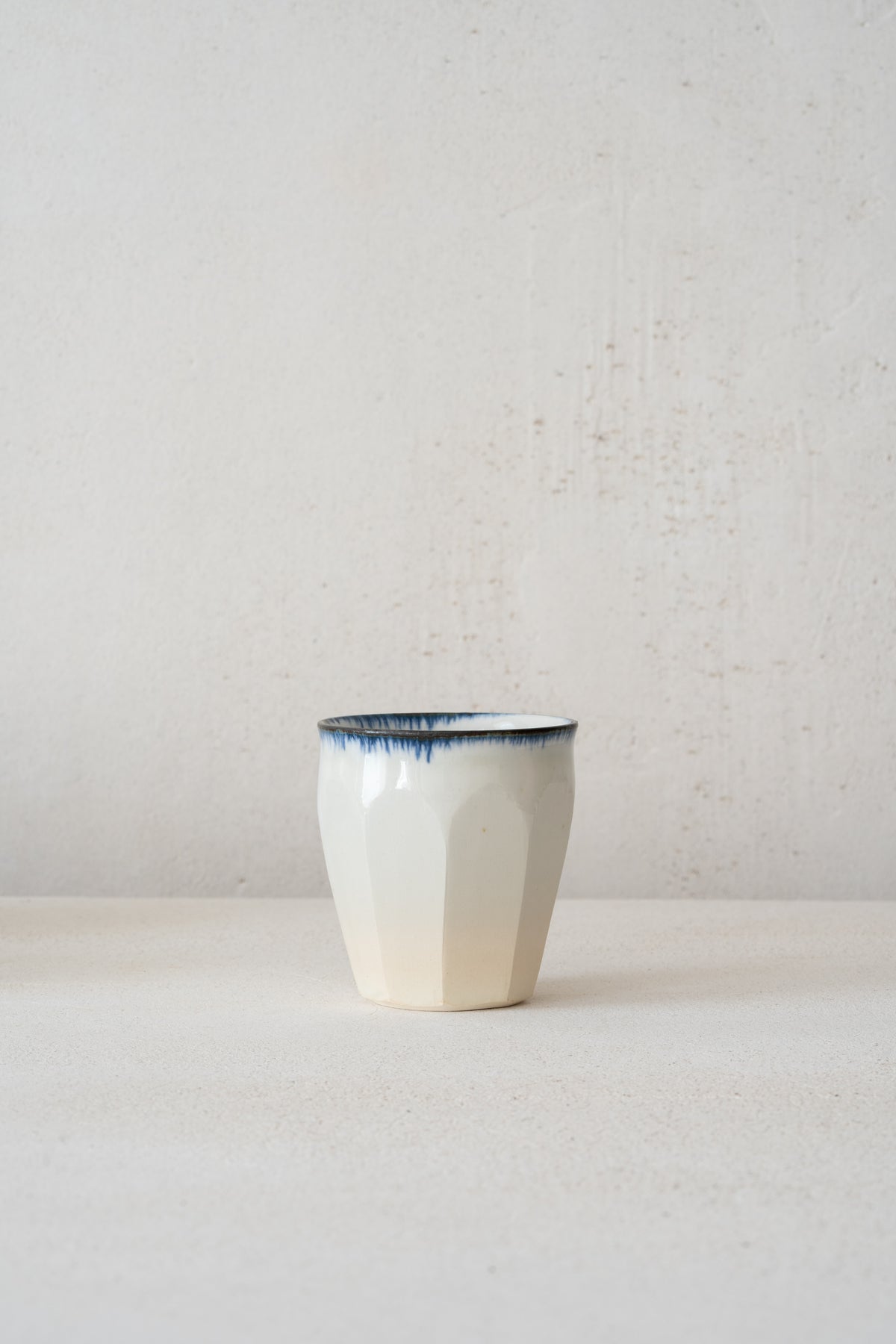 Faceted cup Blue Rim | NAH-C003