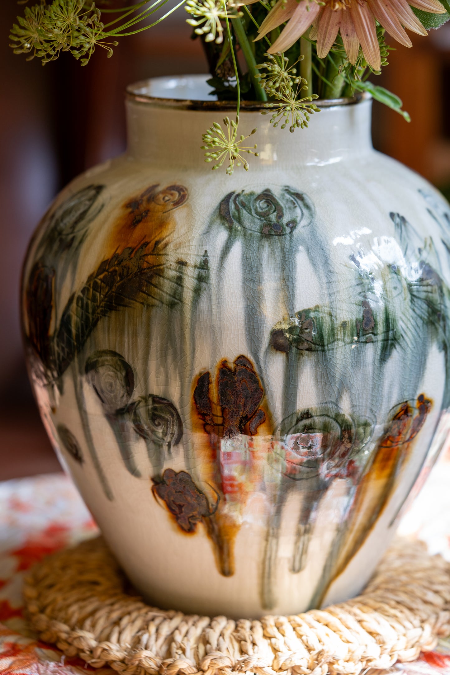 Vase "Tetsu-e Senkoku" | MIT-V009