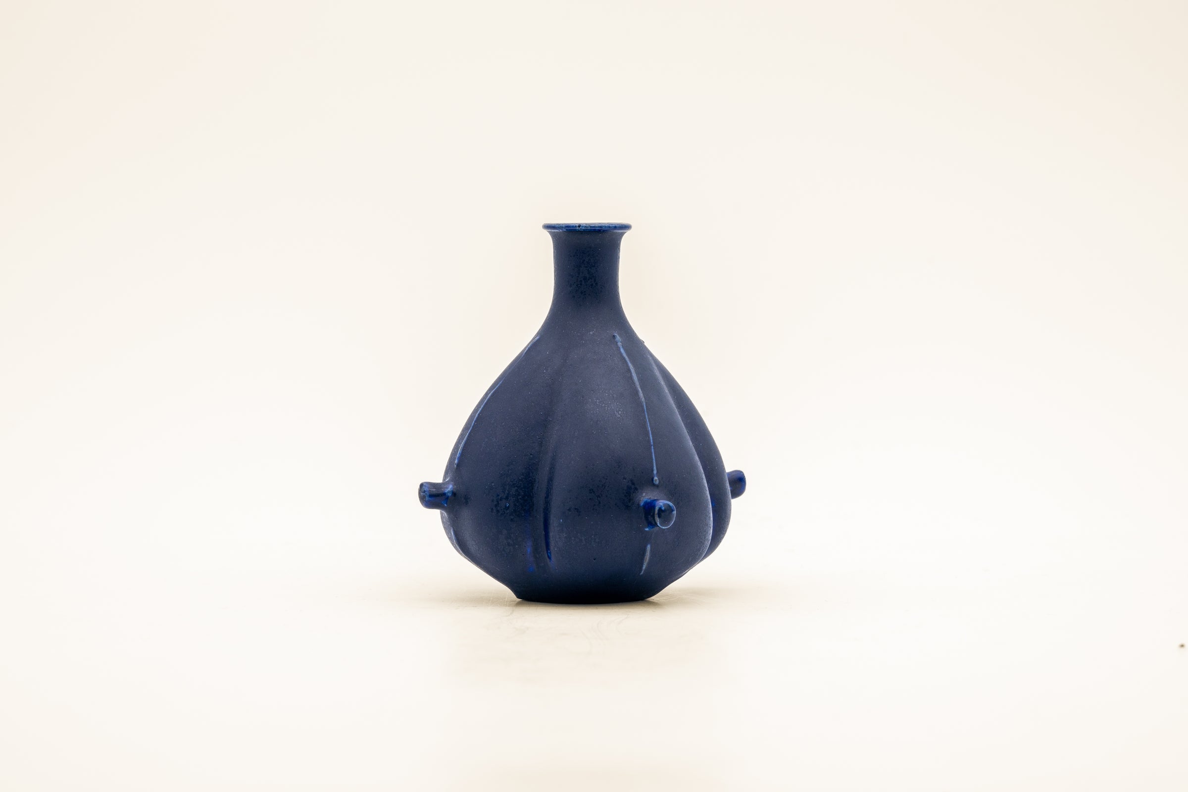Indigo Glaze Vase by Tasuku Mitsufuji