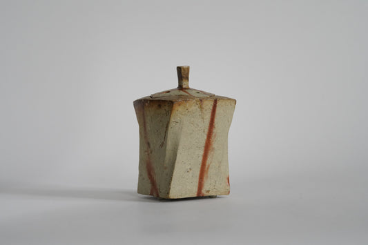 Bizen Incense Burner - "Shizen Nerikomi” by Hiroshi Toyofuku