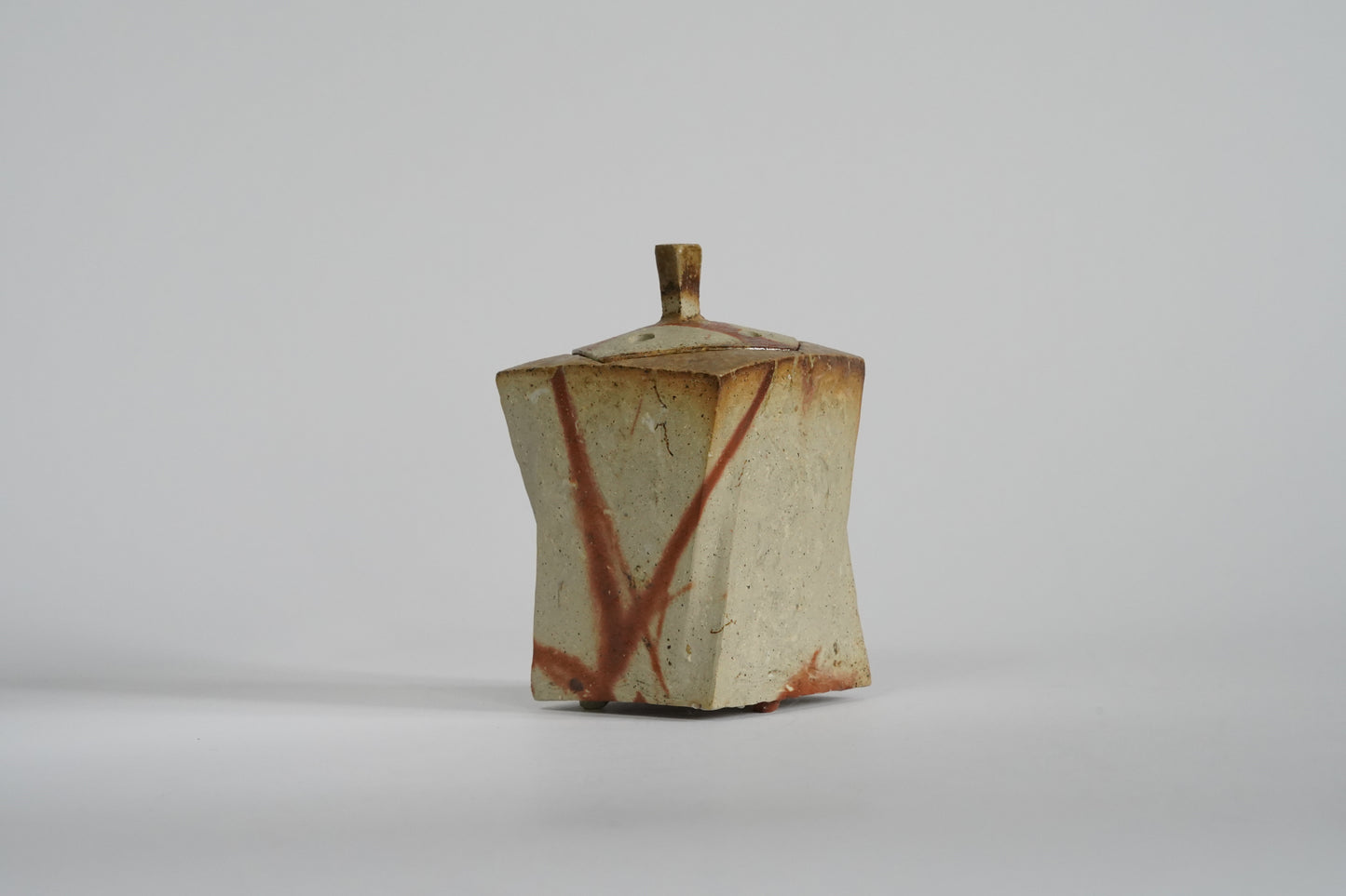 Bizen Incense Burner - "Shizen Nerikomi” by Hiroshi Toyofuku