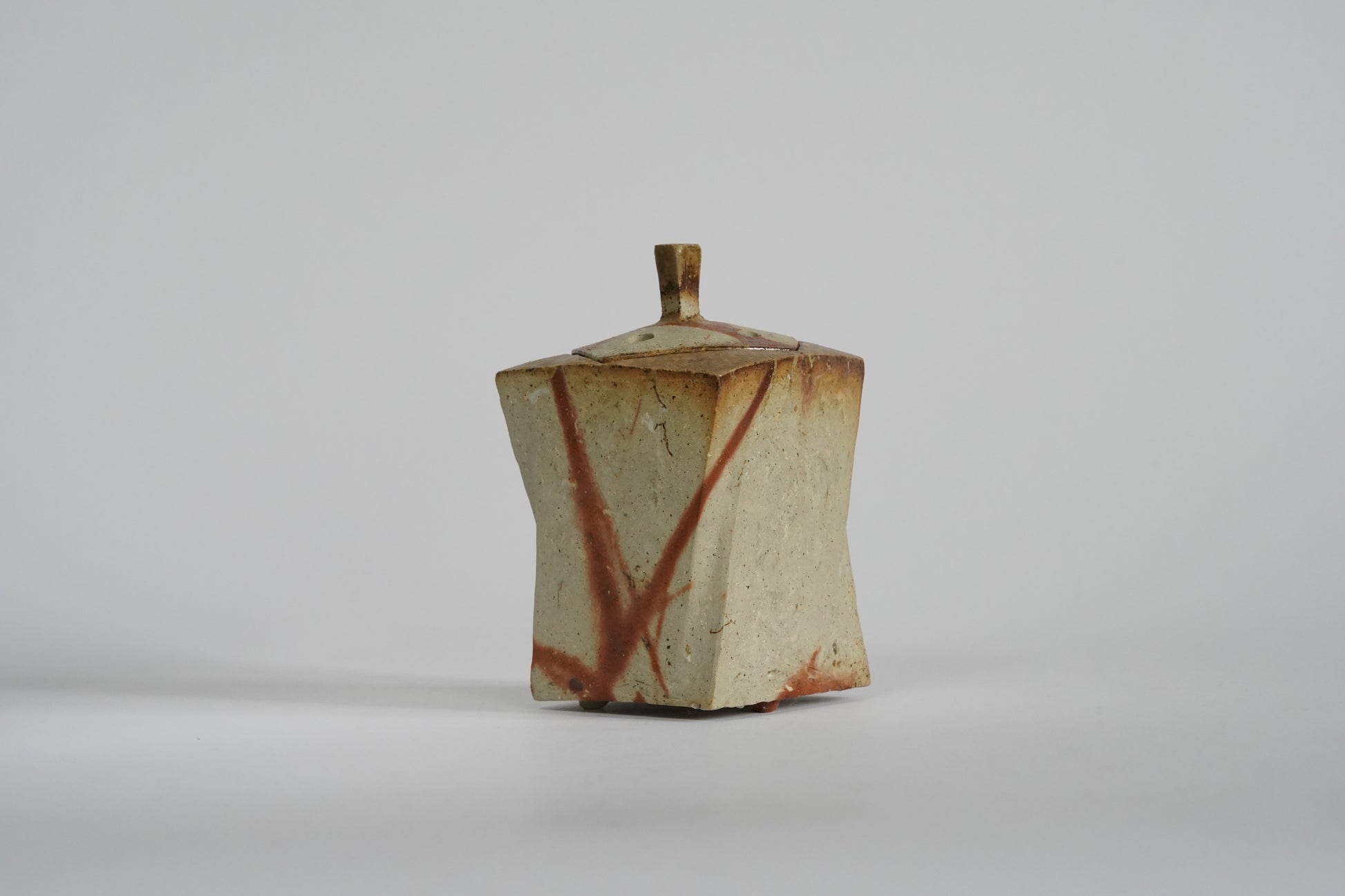 Bizen Incense Burner - "Shizen Nerikomi” by Hiroshi Toyofuku
