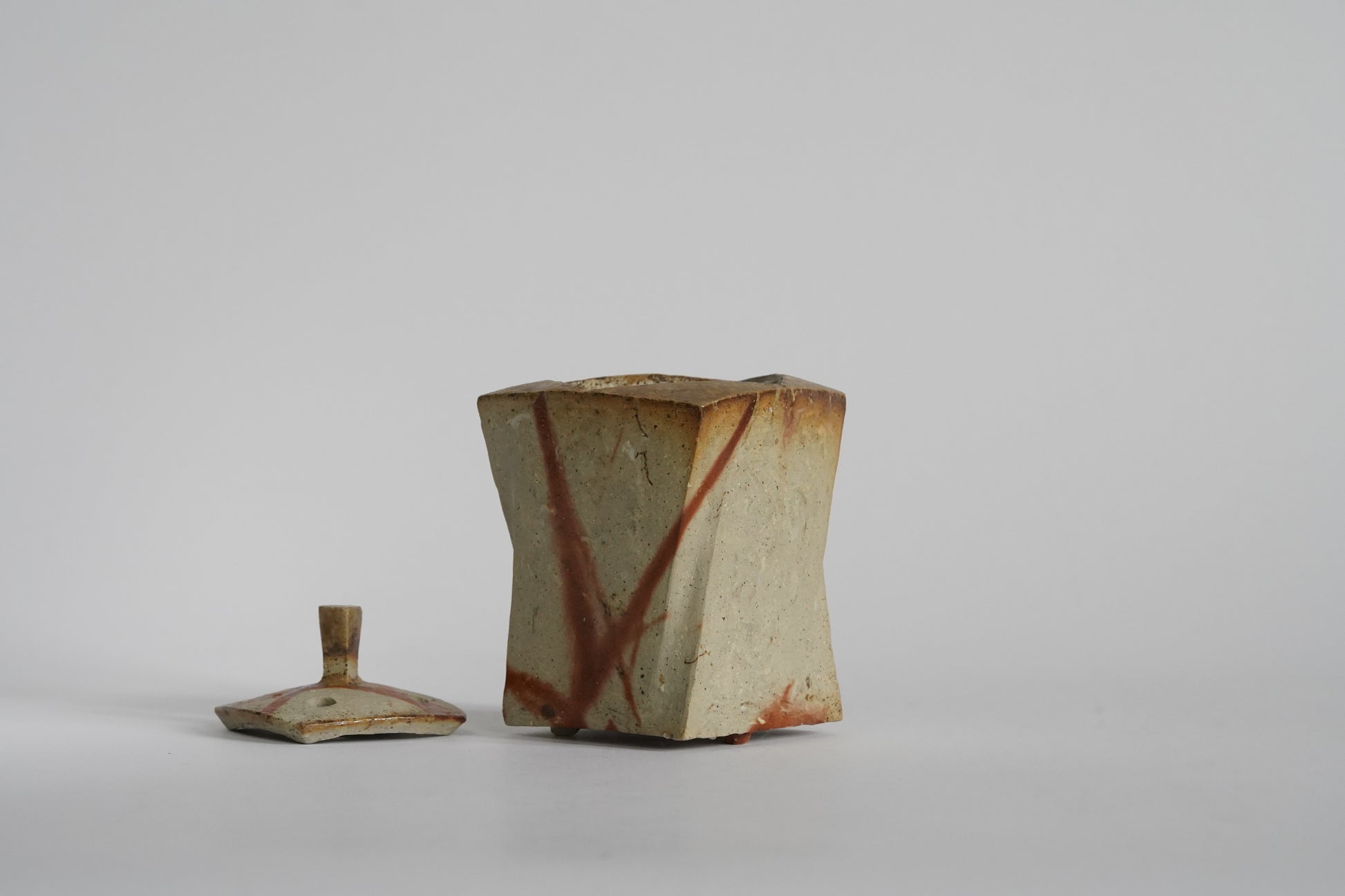 Bizen Incense Burner - "Shizen Nerikomi” by Hiroshi Toyofuku