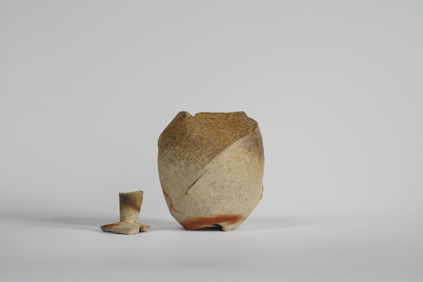 Bizen Incense Burner - "Shizen Nerikomi” by Hiroshi Toyofuku