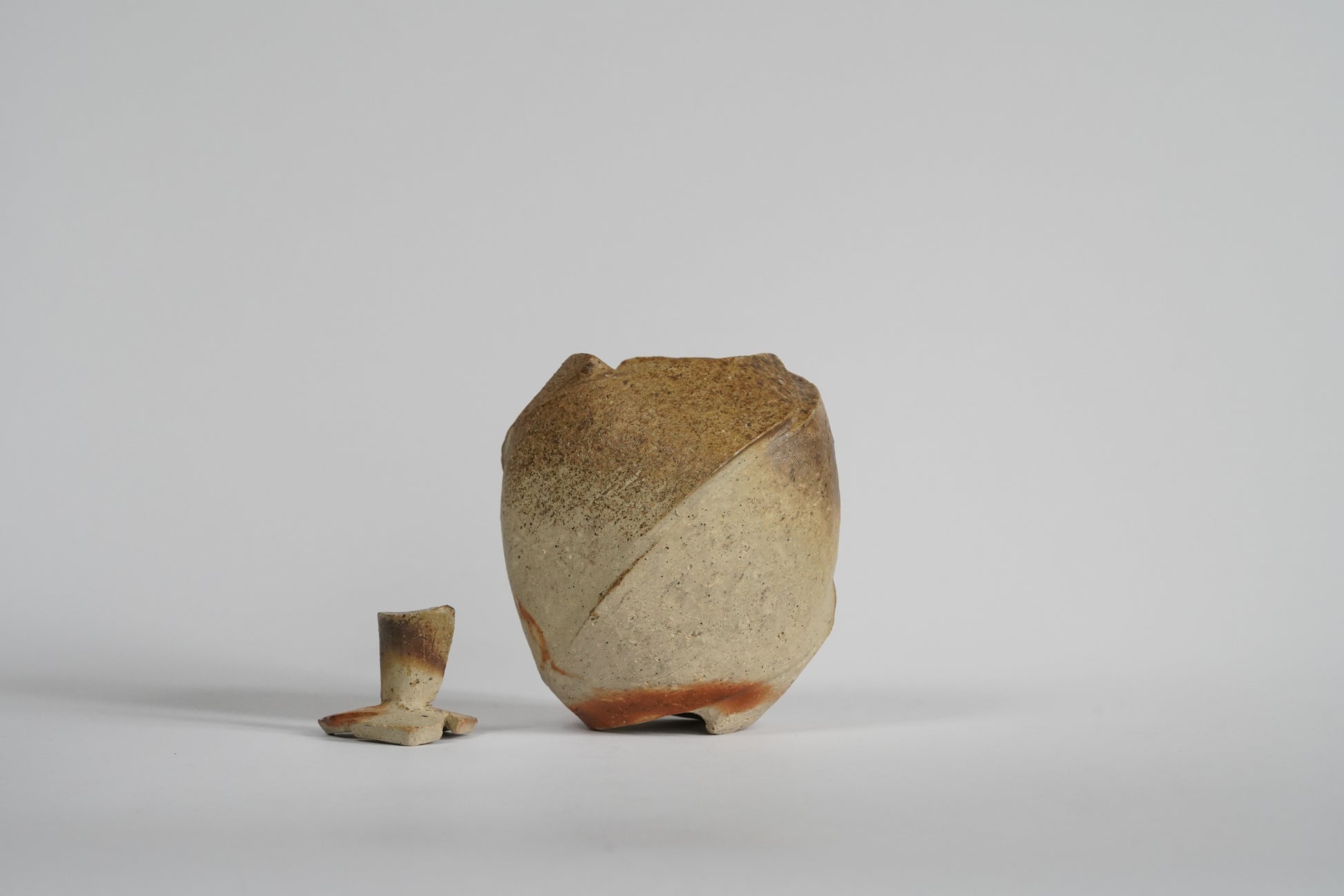 Bizen Incense Burner - "Shizen Nerikomi” by Hiroshi Toyofuku