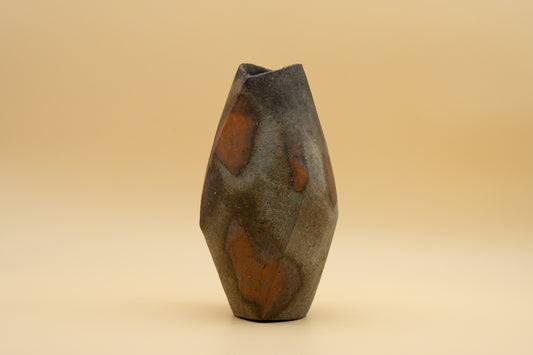 Bizen Flower Vase - "Shizen Nerikomi” by Hiroshi Toyofuku