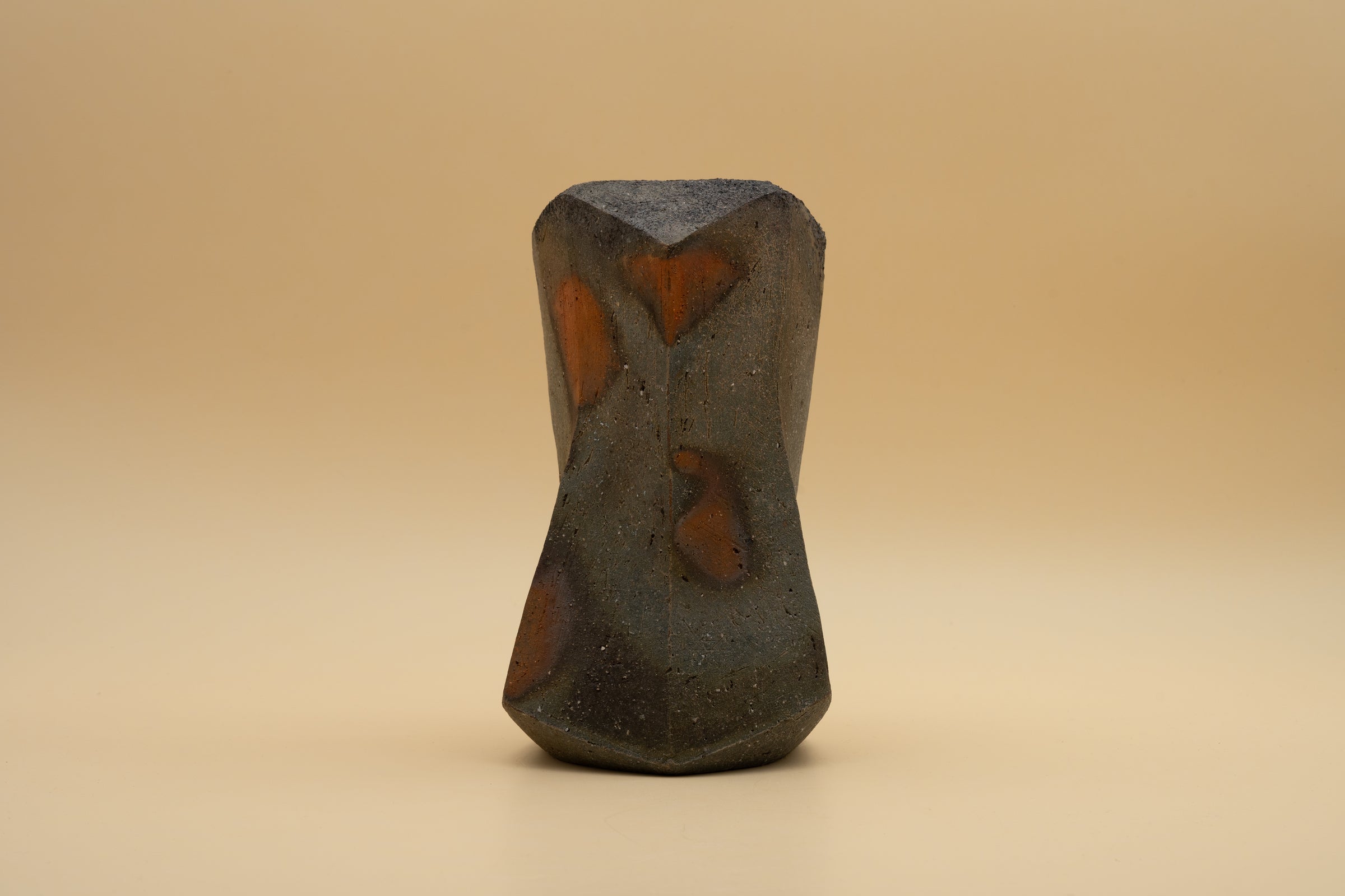 Bizen Flower Vase - "Shizen Nerikomi” by Hiroshi Toyofuku