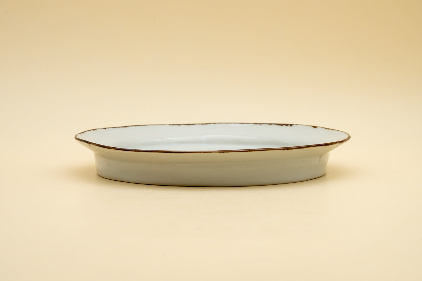 Rimmed Porcelain Plate (M) | WAK-S003_B