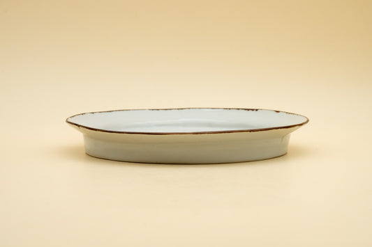 Rimmed Porcelain Plate (M) | WAK-S003_B