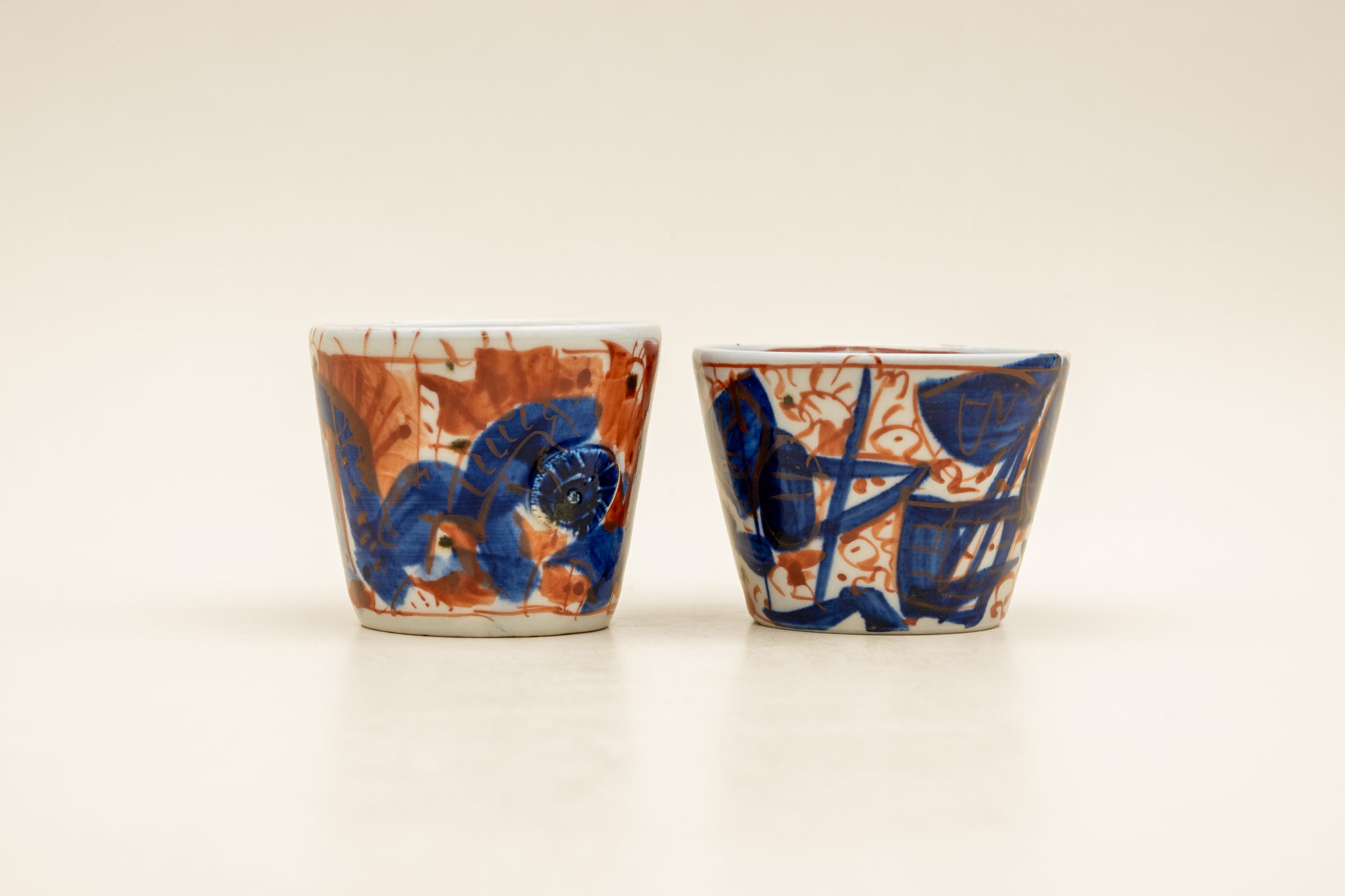 Aka-e Sake Cups | Set of 2 by Tasuku Mitsufuji