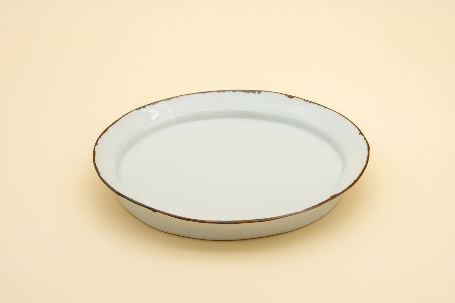Rimmed Porcelain Plate (M) | WAK-S003_B