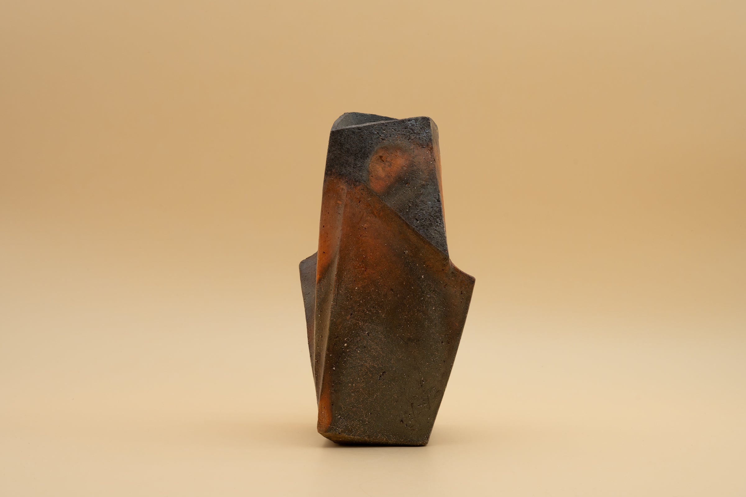 Bizen Flower Vase - "Shizen Nerikomi” by Hiroshi Toyofuku