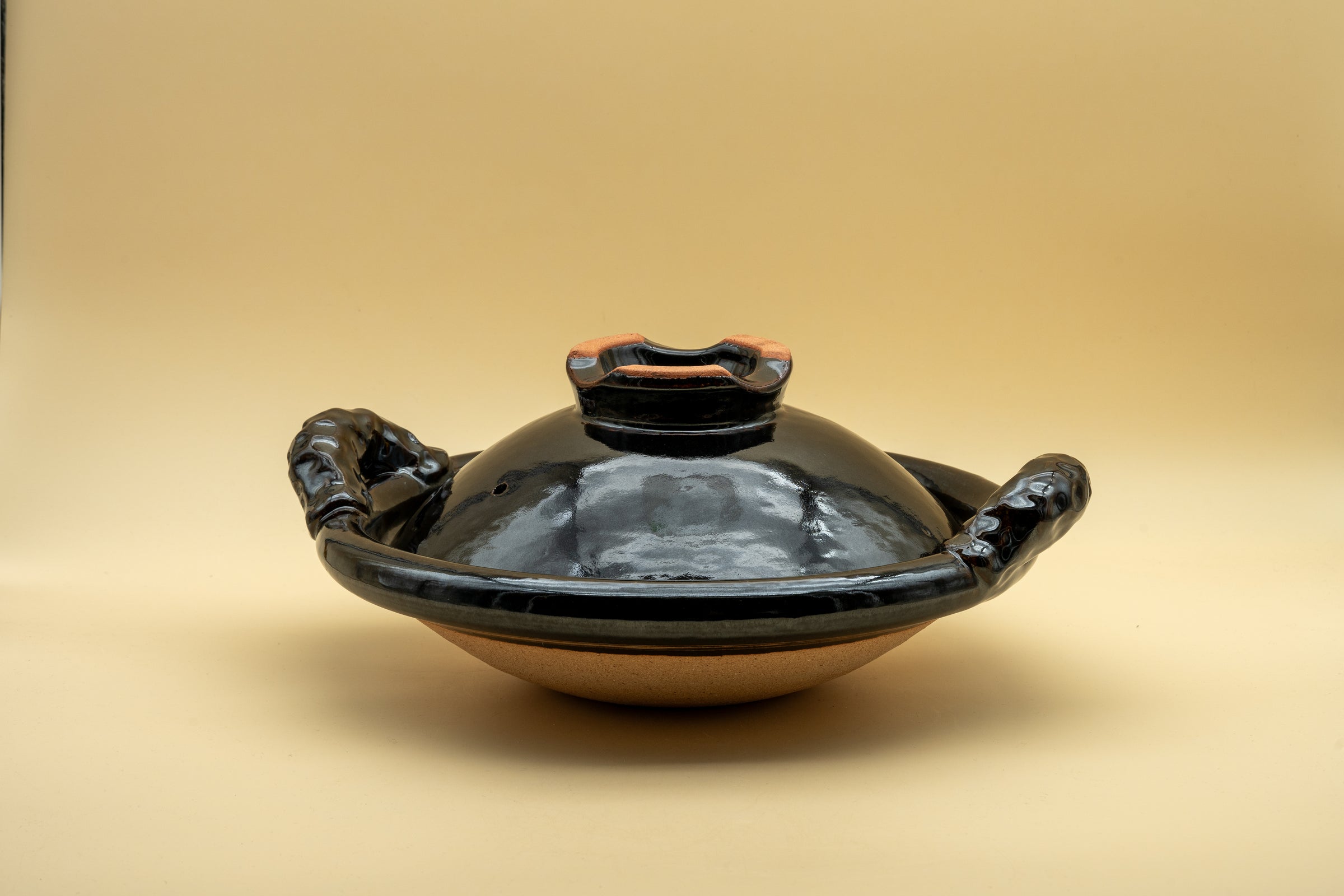 Donabe Clay Pot "Rope Handles" 34.5 cm by Doraku-gama