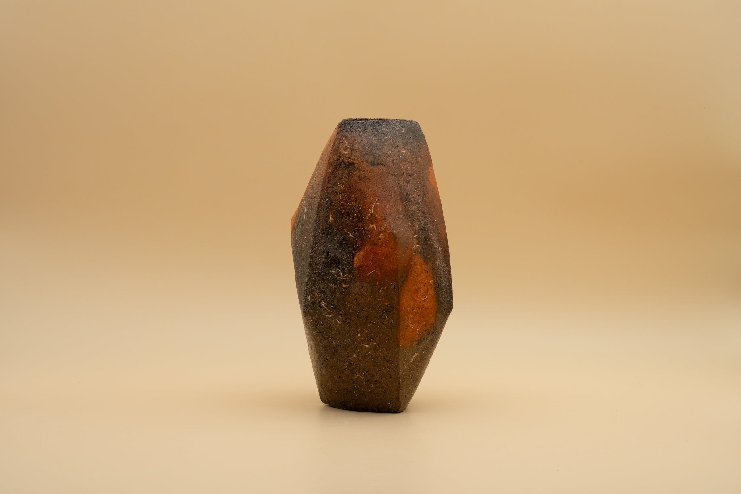 Bizen Flower Vase - "Shizen Nerikomi” by Hiroshi Toyofuku