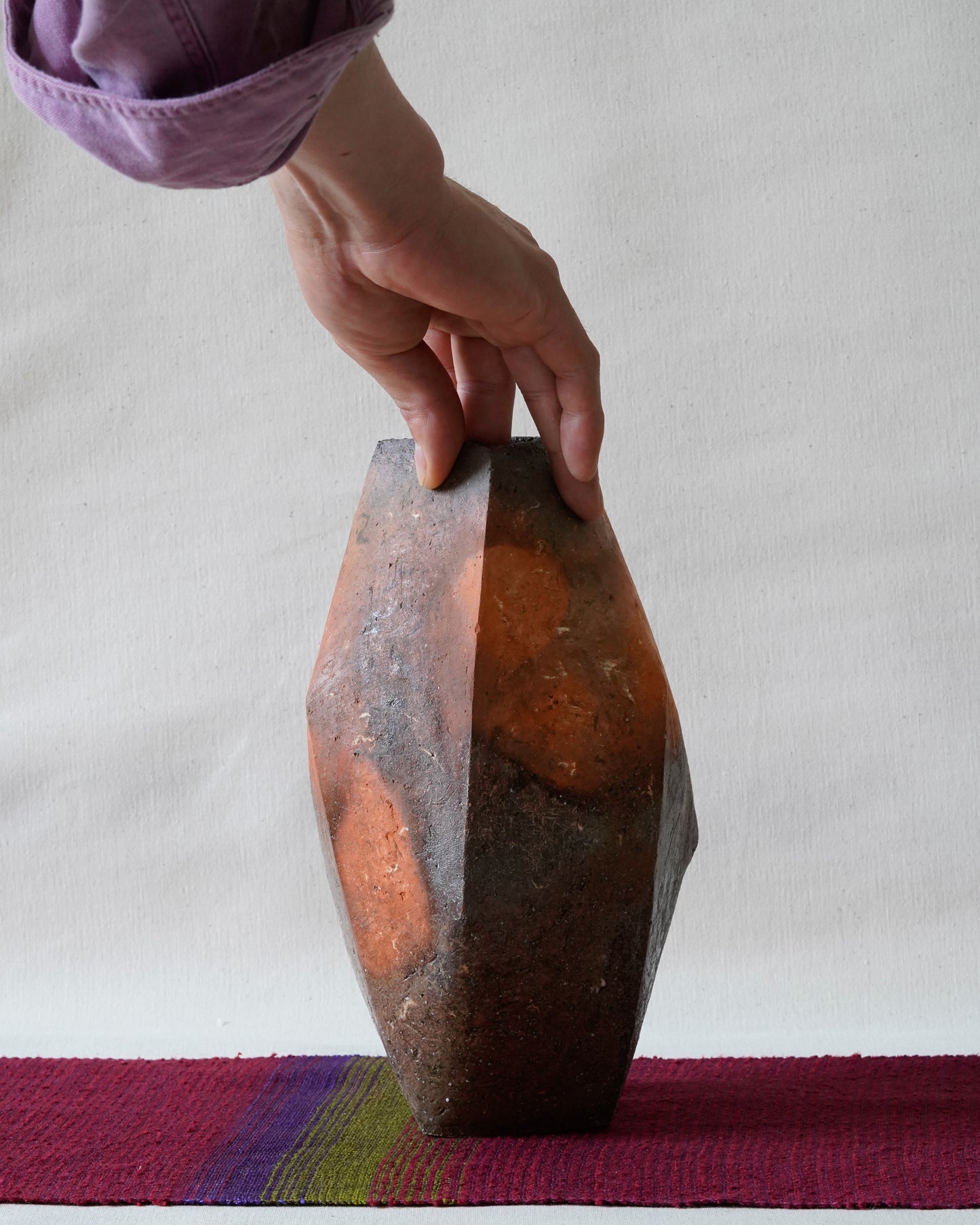 Bizen Flower Vase - "Shizen Nerikomi” | TOH-V007