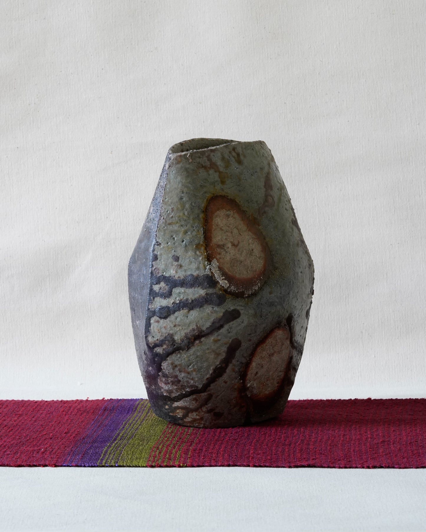 Bizen Flower Vase - "Shizen Nerikomi” | TOH-V006