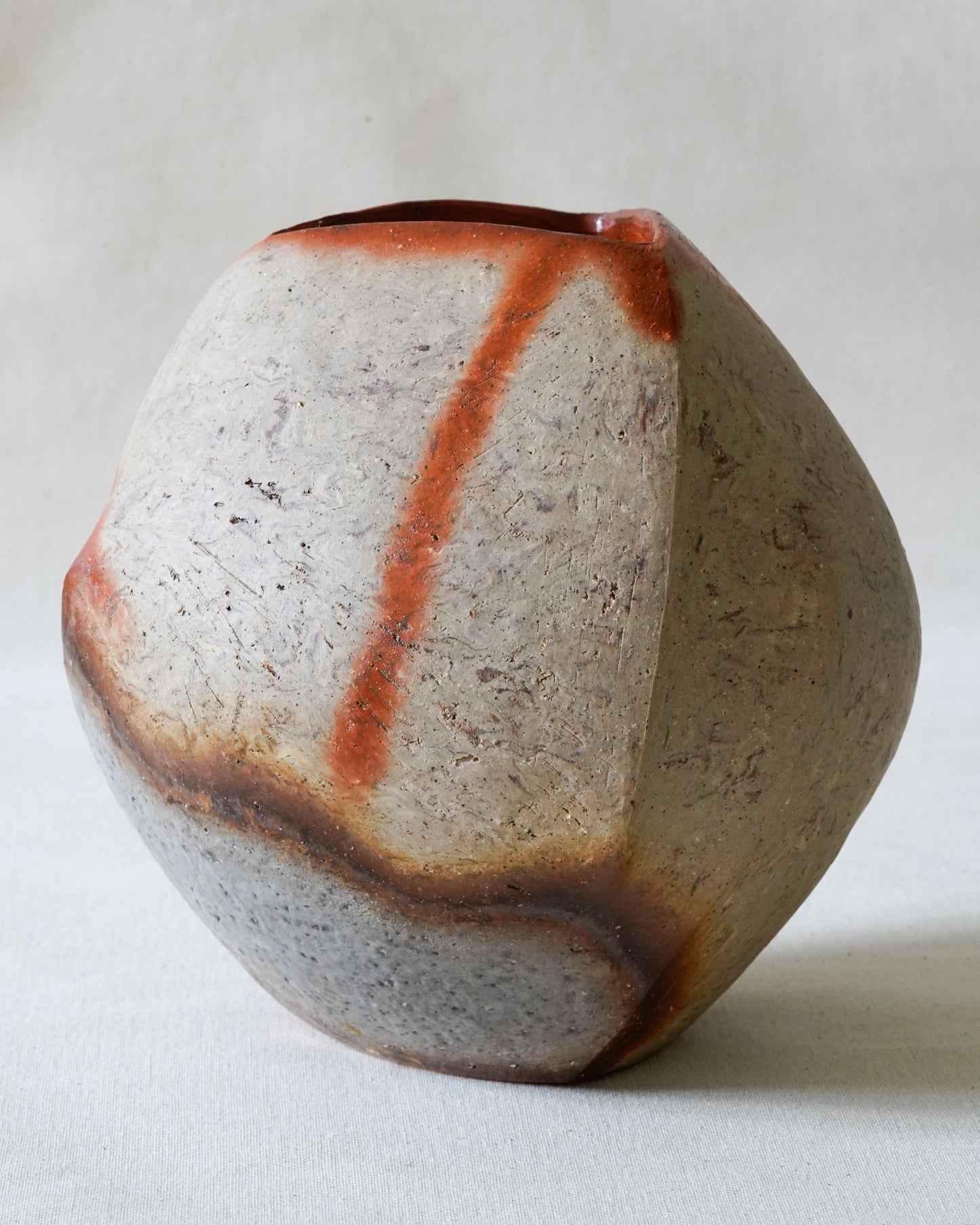 Bizen Flower Vase - "Shizen Nerikomi" | TOH-V003