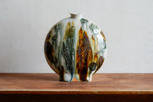 Henko Vase "Tetsu-e Senkoku" | MIT-V010