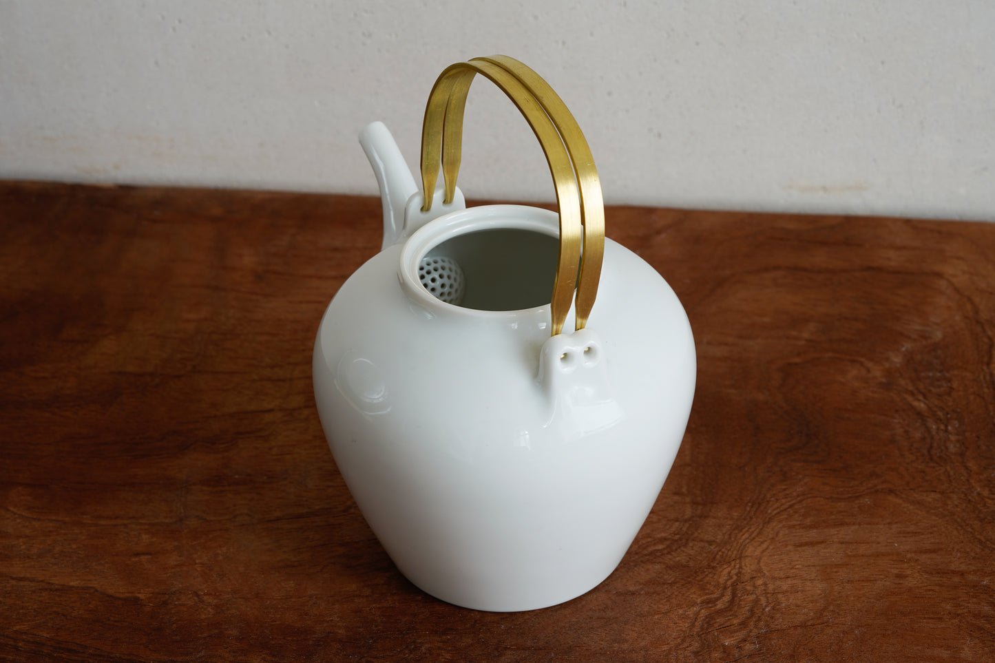 Porcelain Pot Brass Handle (M) | MUY-T002