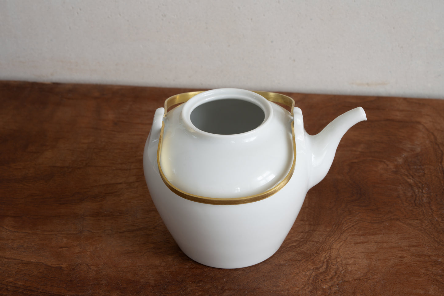 Porcelain Pot Brass Handle (M) | MUY-T002
