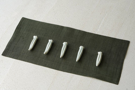Okra Celadon Chopstick Rest  | MUY-M001