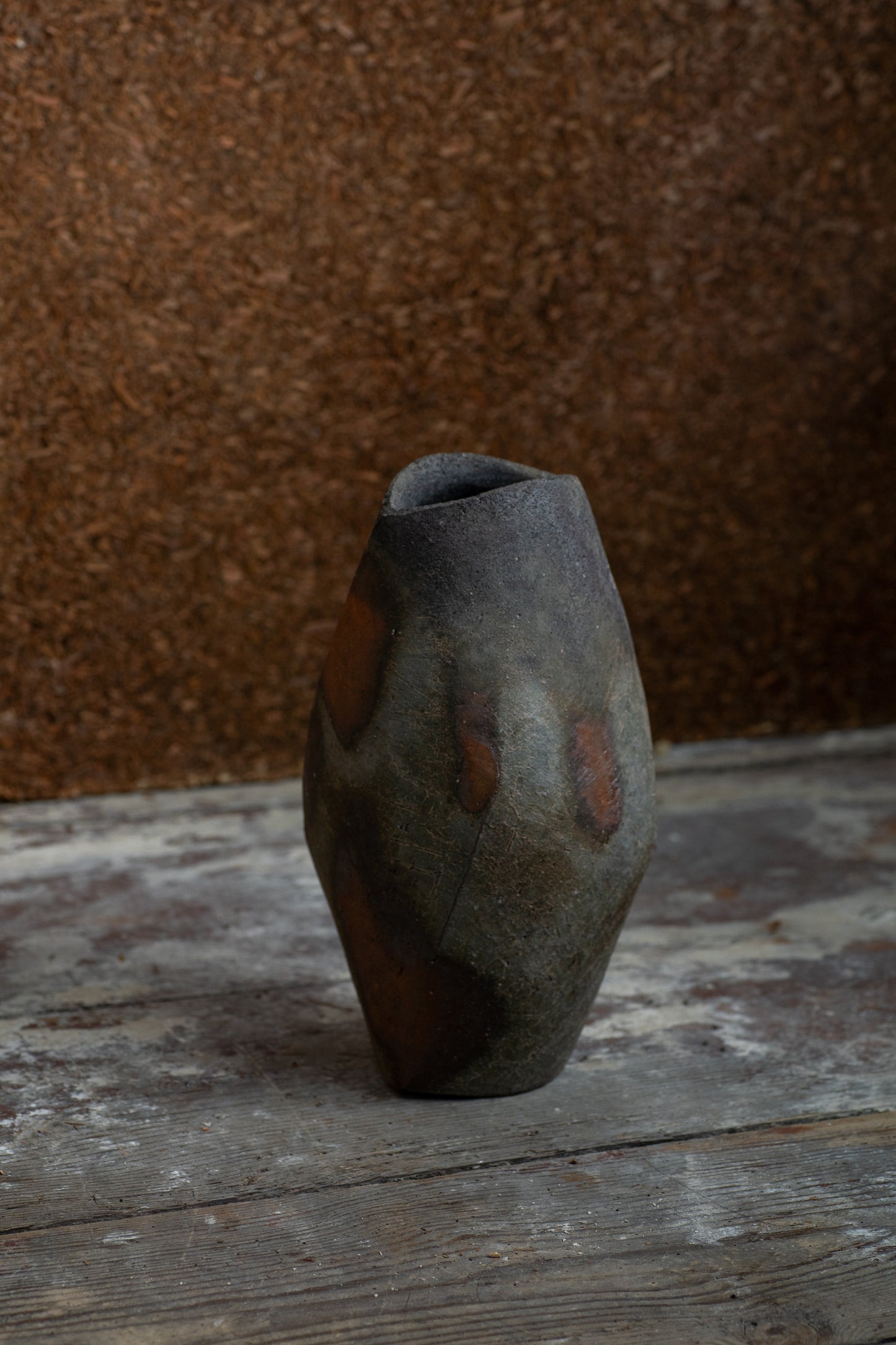 Bizen Flower Vase - "Shizen Nerikomi” | TOH-V005