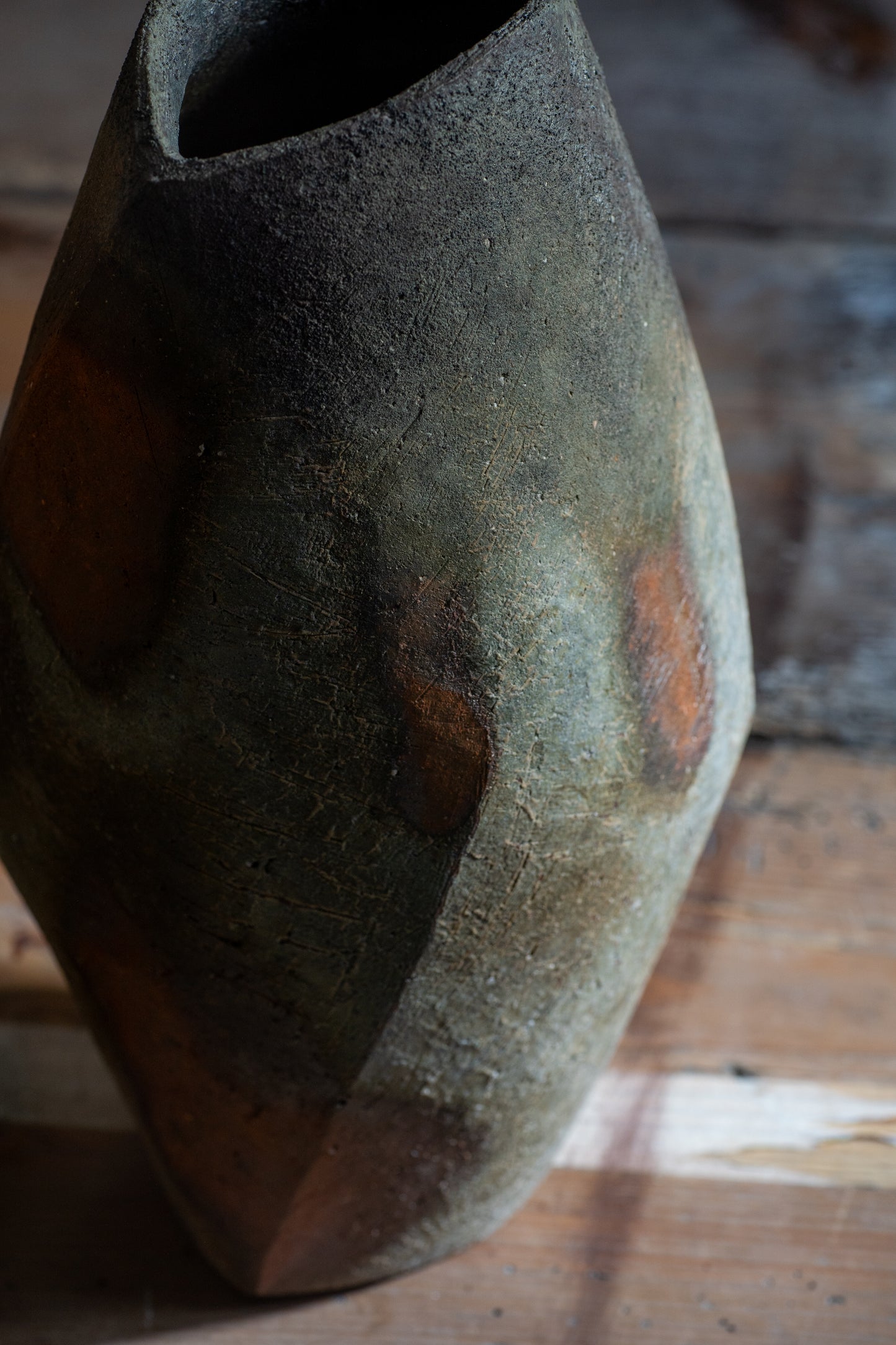 Bizen Flower Vase - "Shizen Nerikomi” | TOH-V005