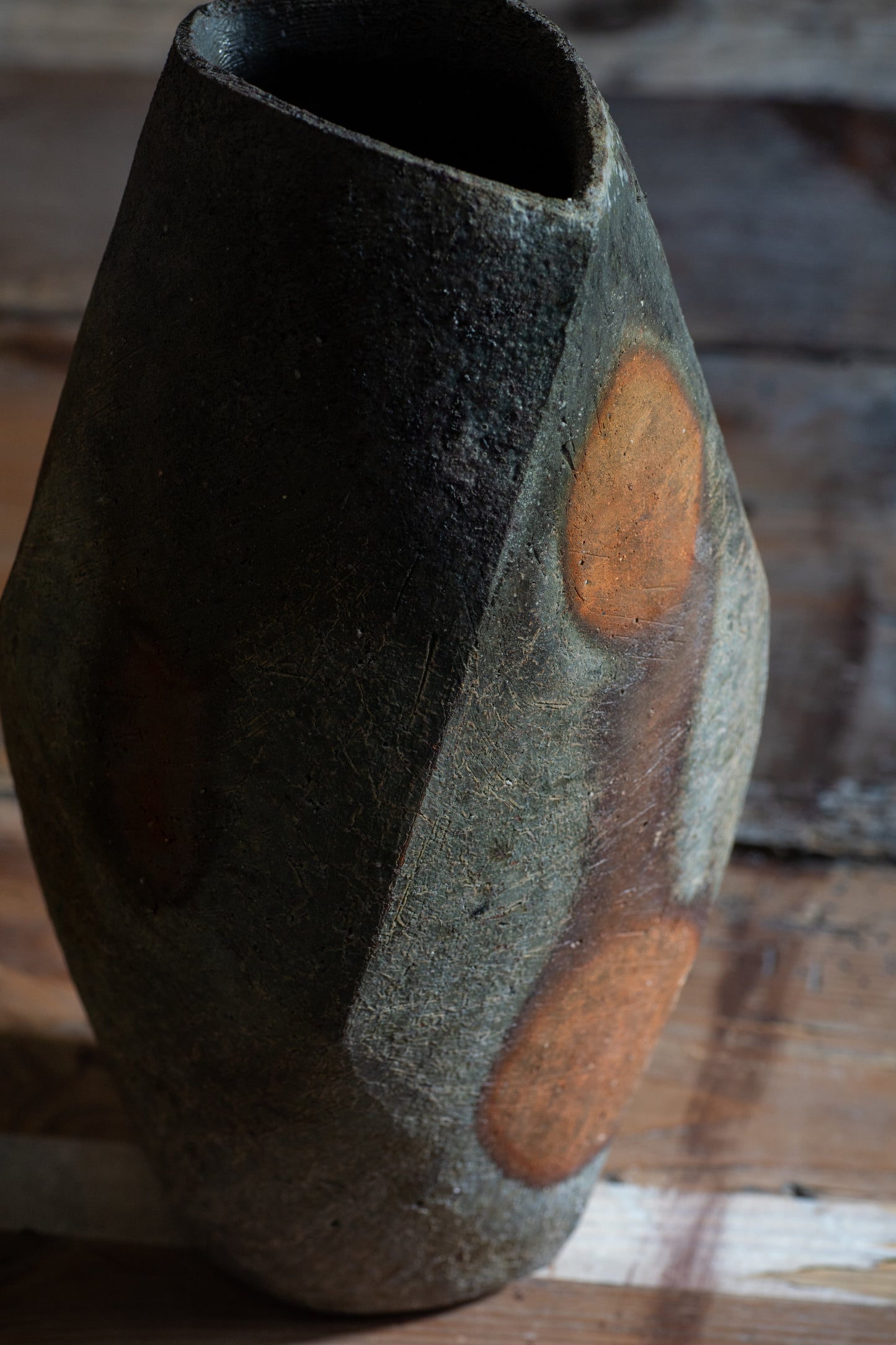 Bizen Flower Vase - "Shizen Nerikomi” | TOH-V005
