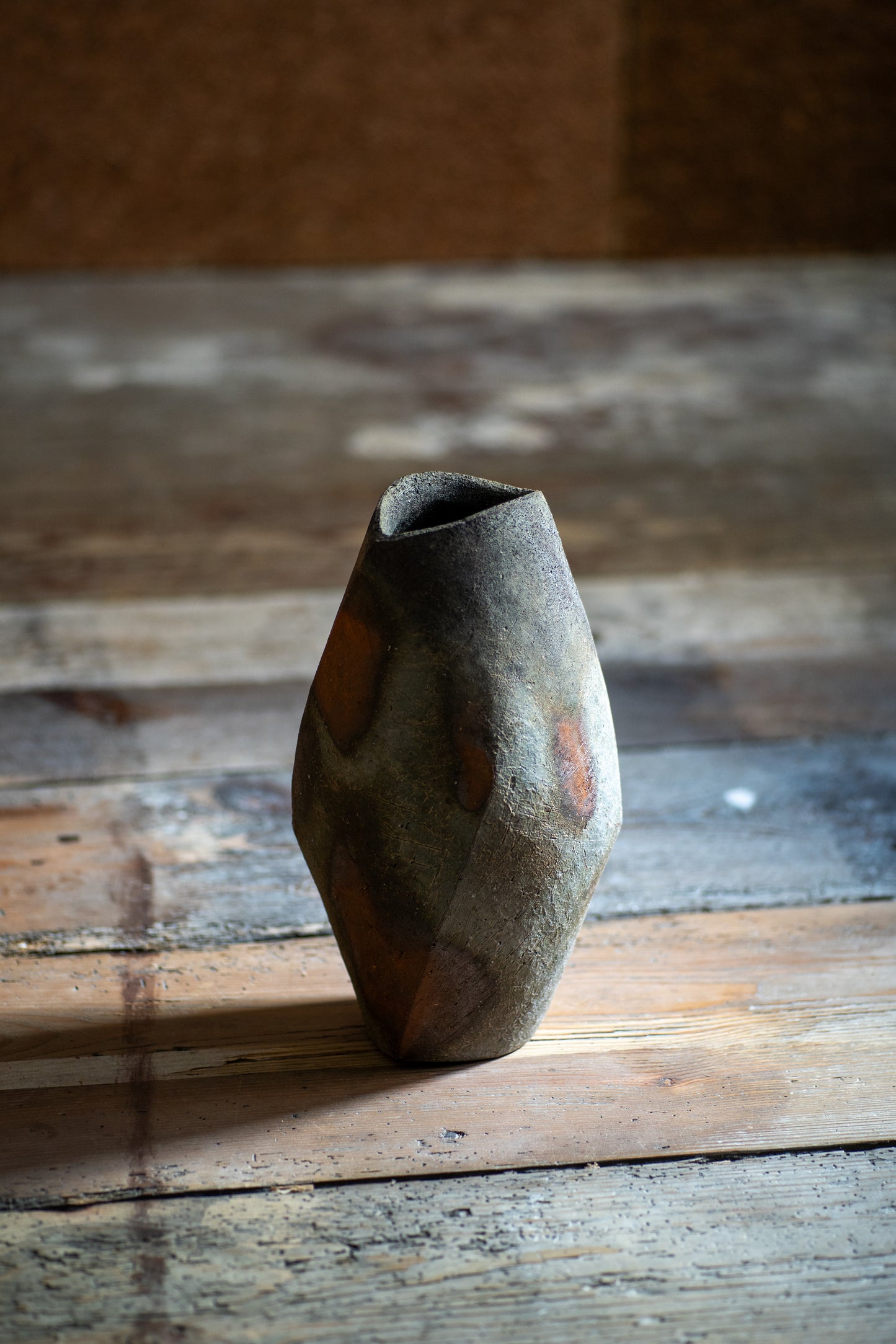 Bizen Flower Vase - "Shizen Nerikomi” | TOH-V005