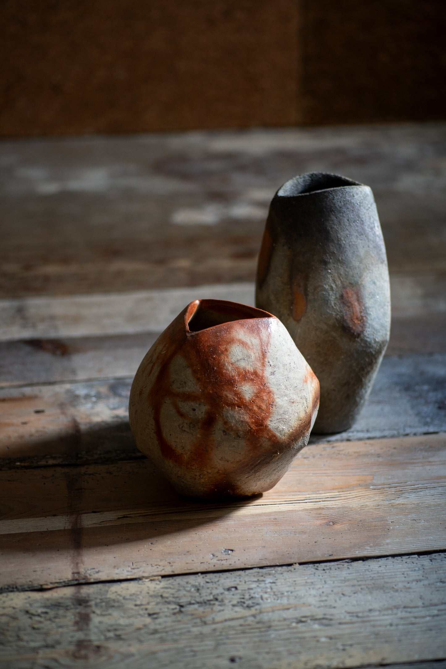 Bizen Flower Vase - "Shizen Nerikomi" | TOH-V003