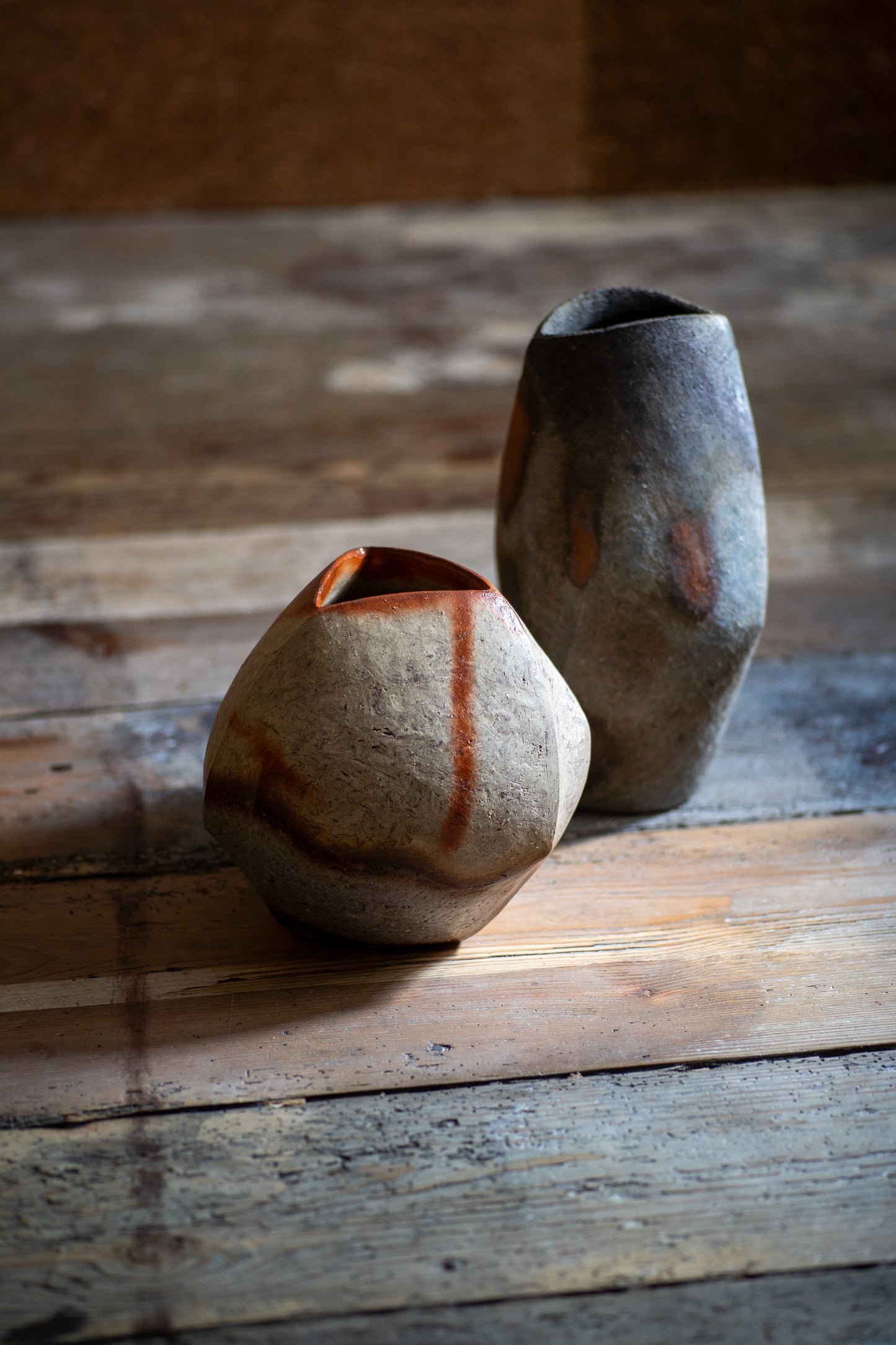 Bizen Flower Vase - "Shizen Nerikomi" | TOH-V003
