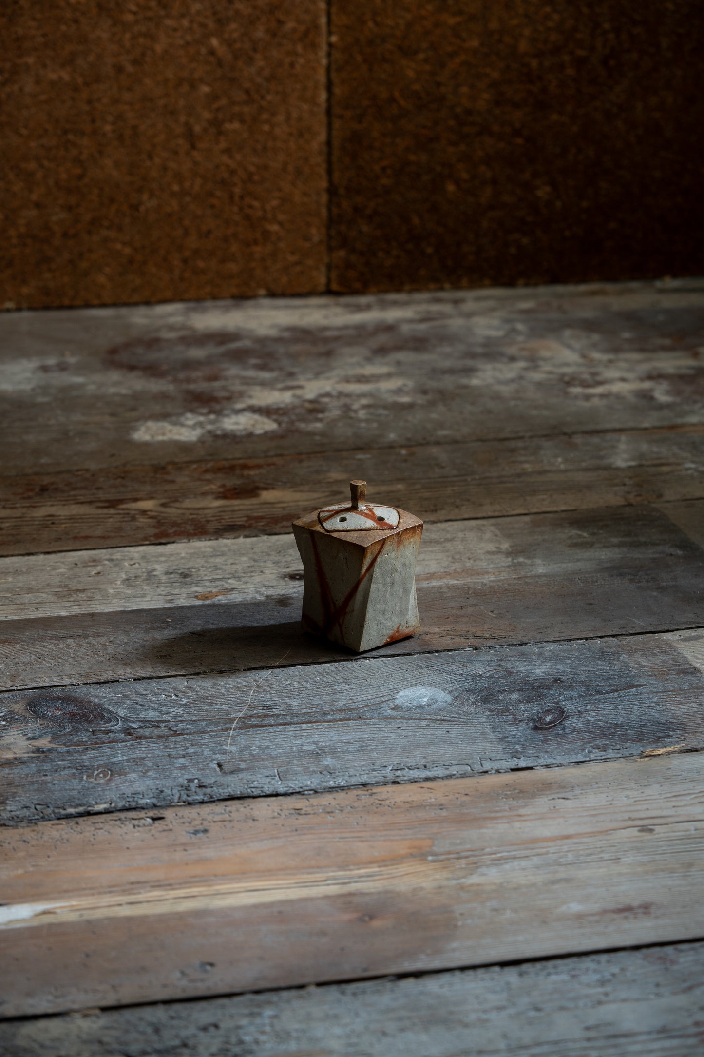 Bizen Incense Burner - "Shizen Nerikomi” | TOH-M002