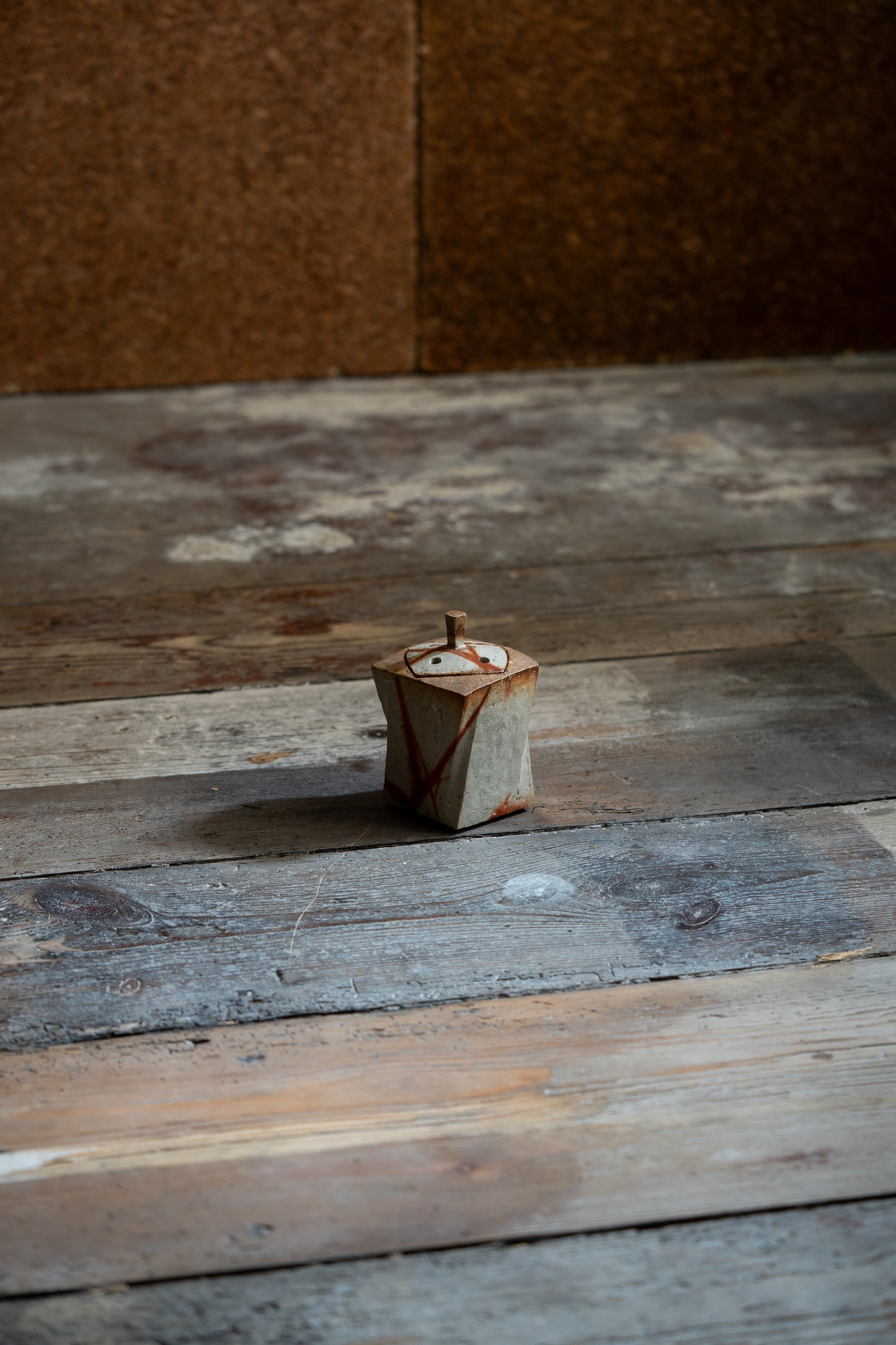 Bizen Incense Burner - "Shizen Nerikomi” | TOH-M002