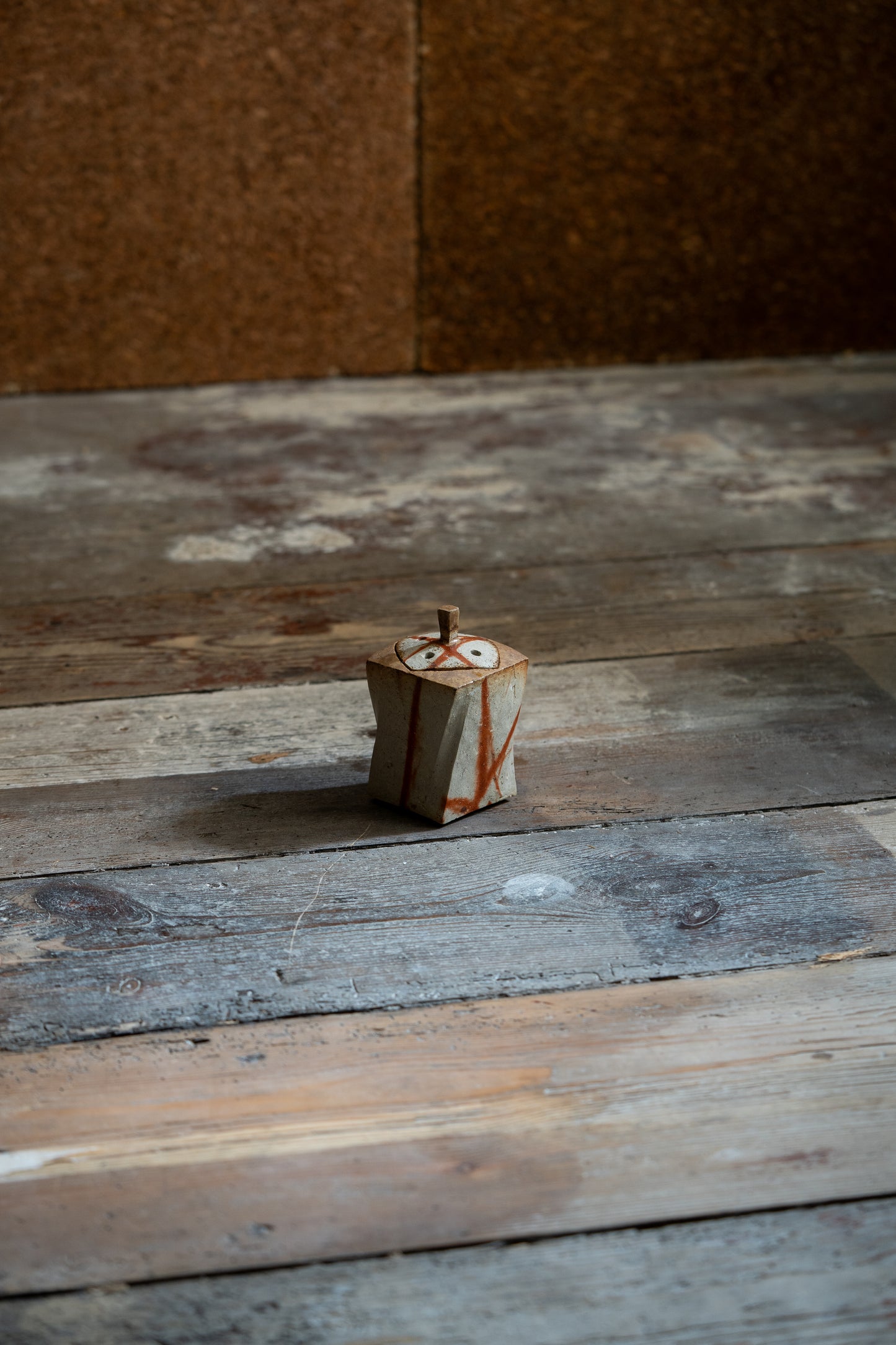 Bizen Incense Burner - "Shizen Nerikomi” | TOH-M002