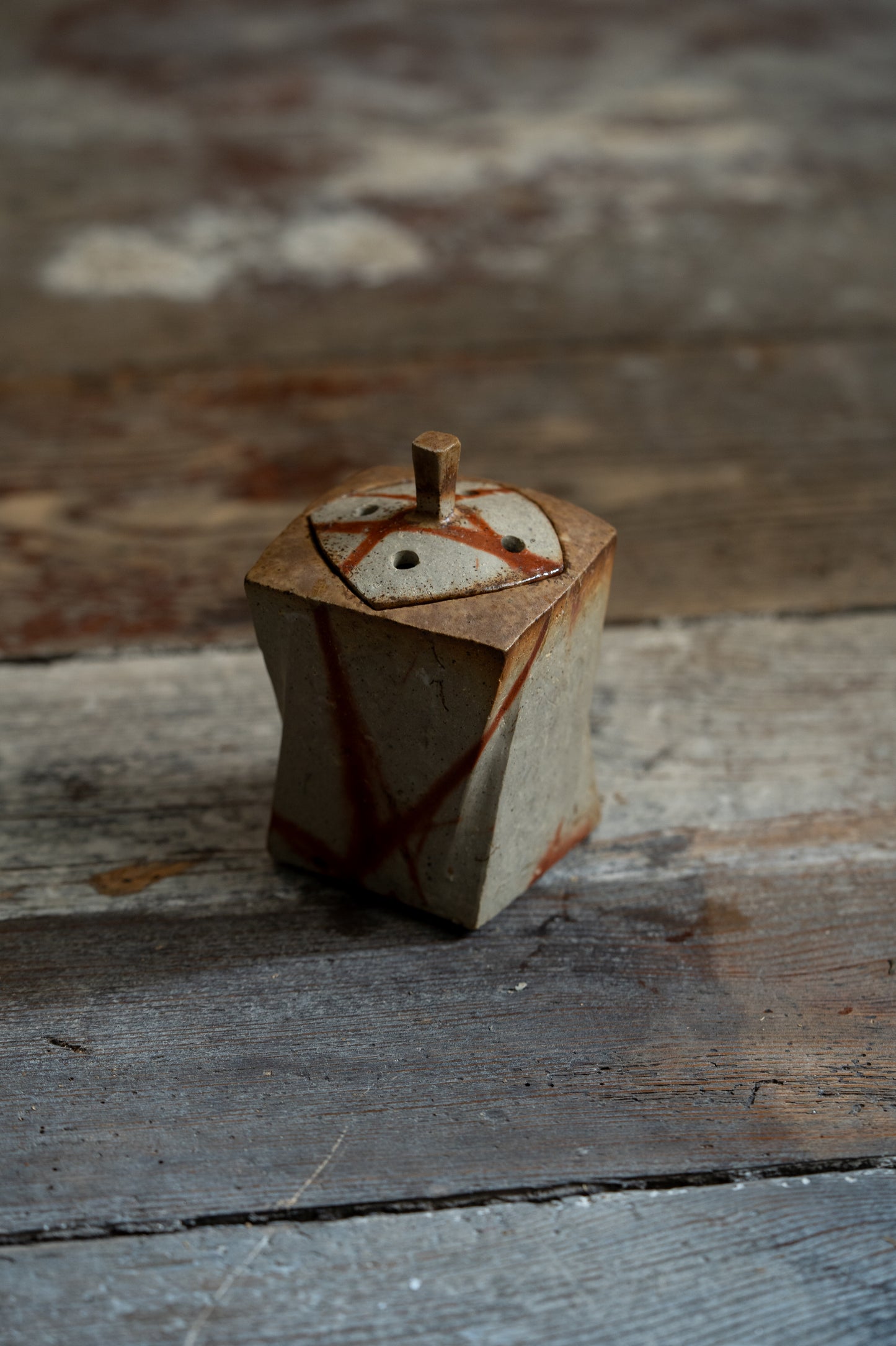 Bizen Incense Burner - "Shizen Nerikomi” | TOH-M002