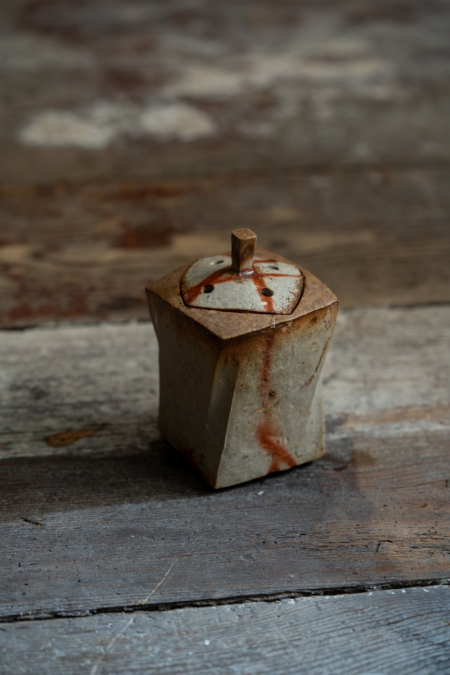 Bizen Incense Burner - "Shizen Nerikomi” | TOH-M002