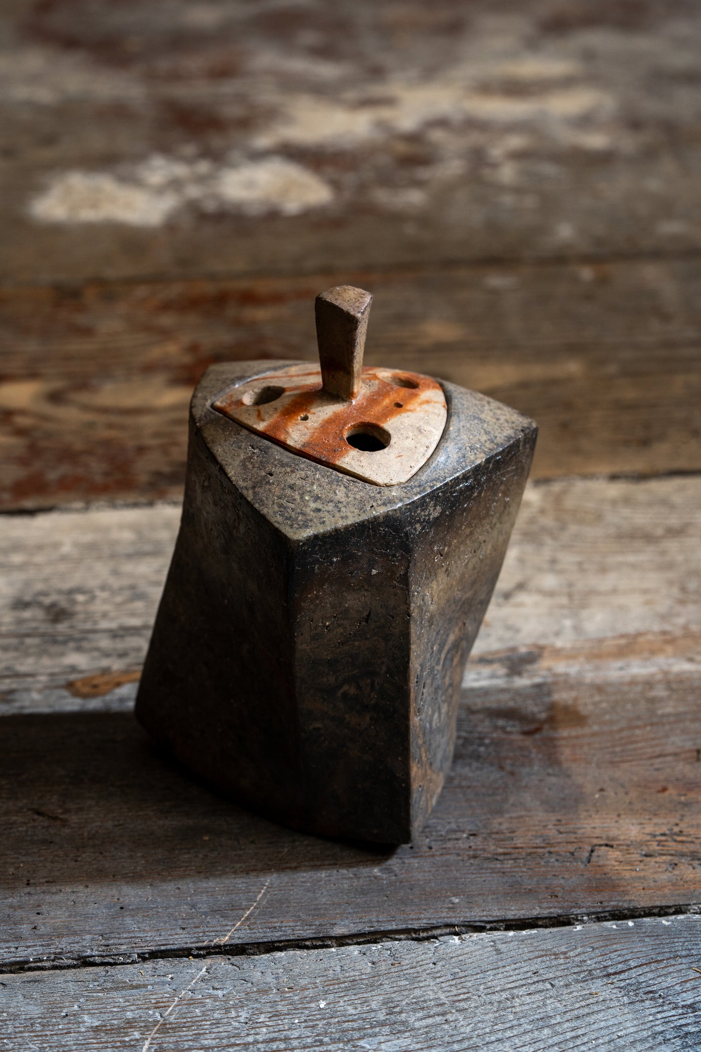 Bizen Incense Burner - "Shizen Nerikomi” | TOH-M003